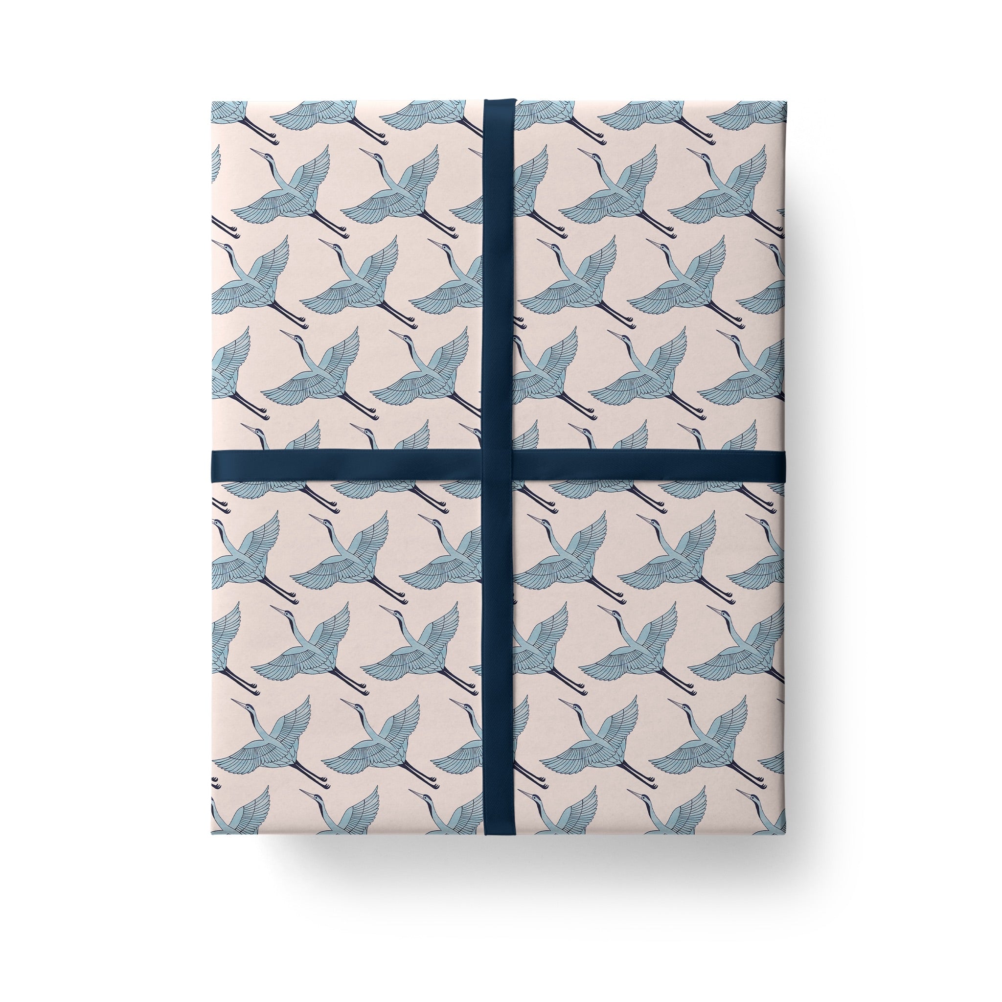 Crane Pattern Gift Wrap