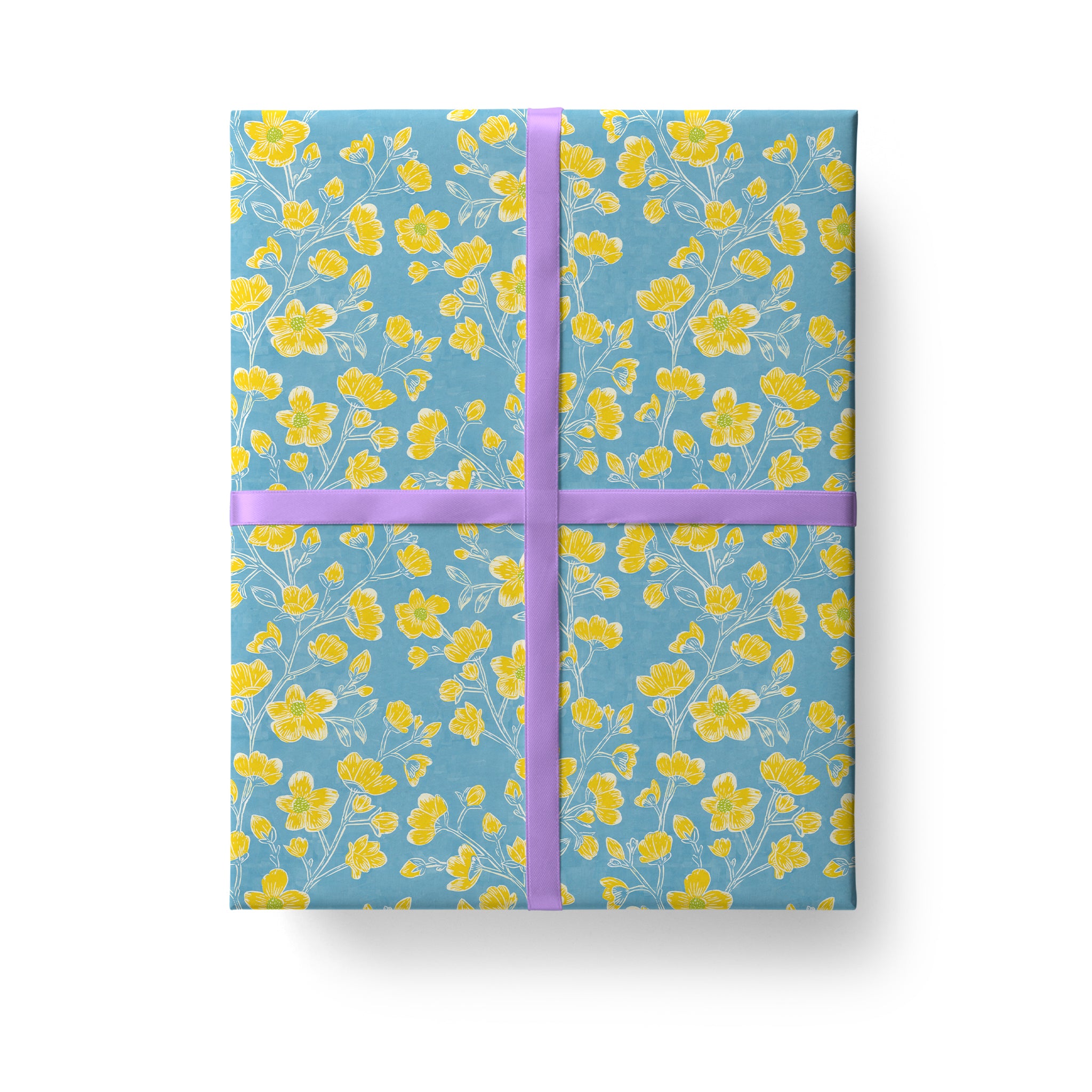 Yellow Flowers Gift Wrap