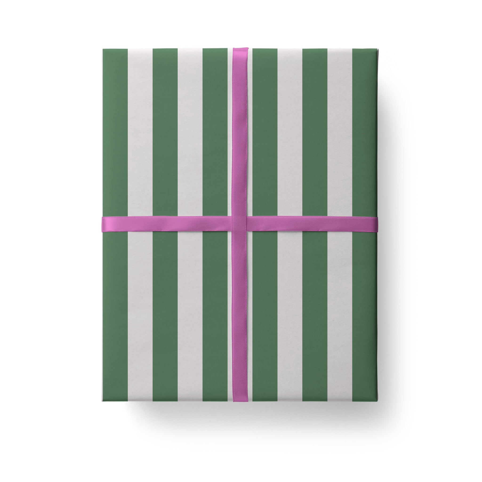 Green Stripes Gift Wrap