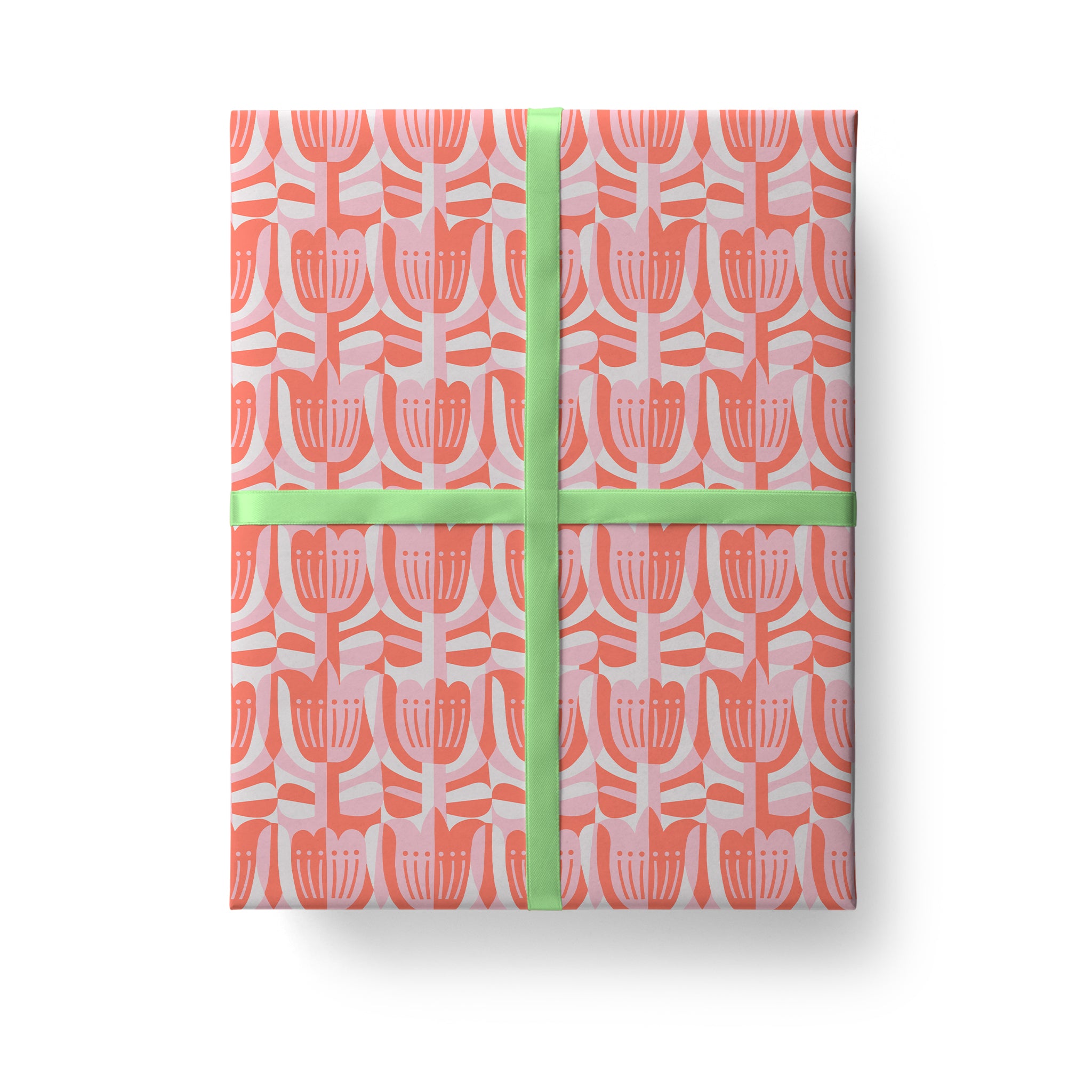 Pink Tulips Gift Wrap