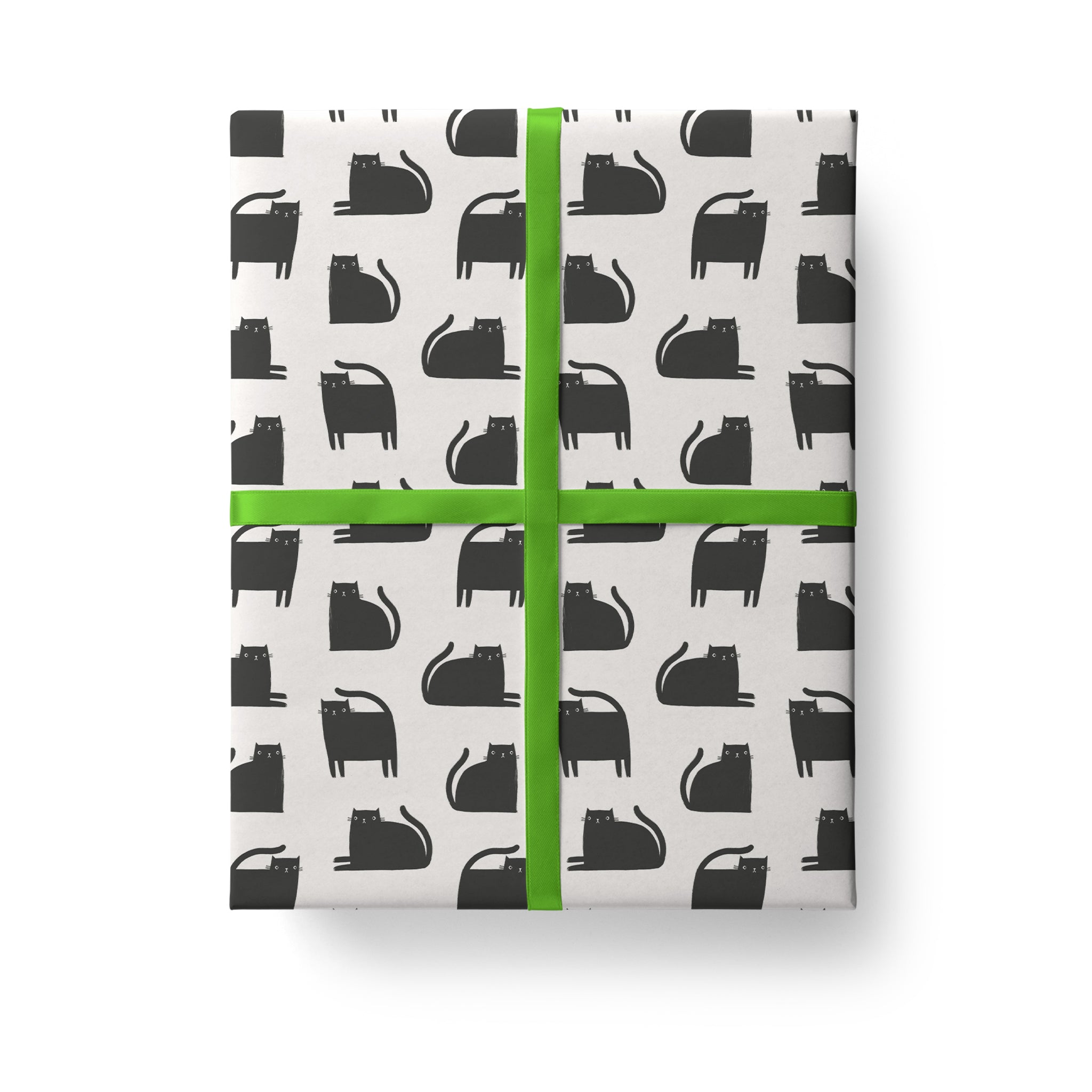 Black and White Cat Gift Wrap