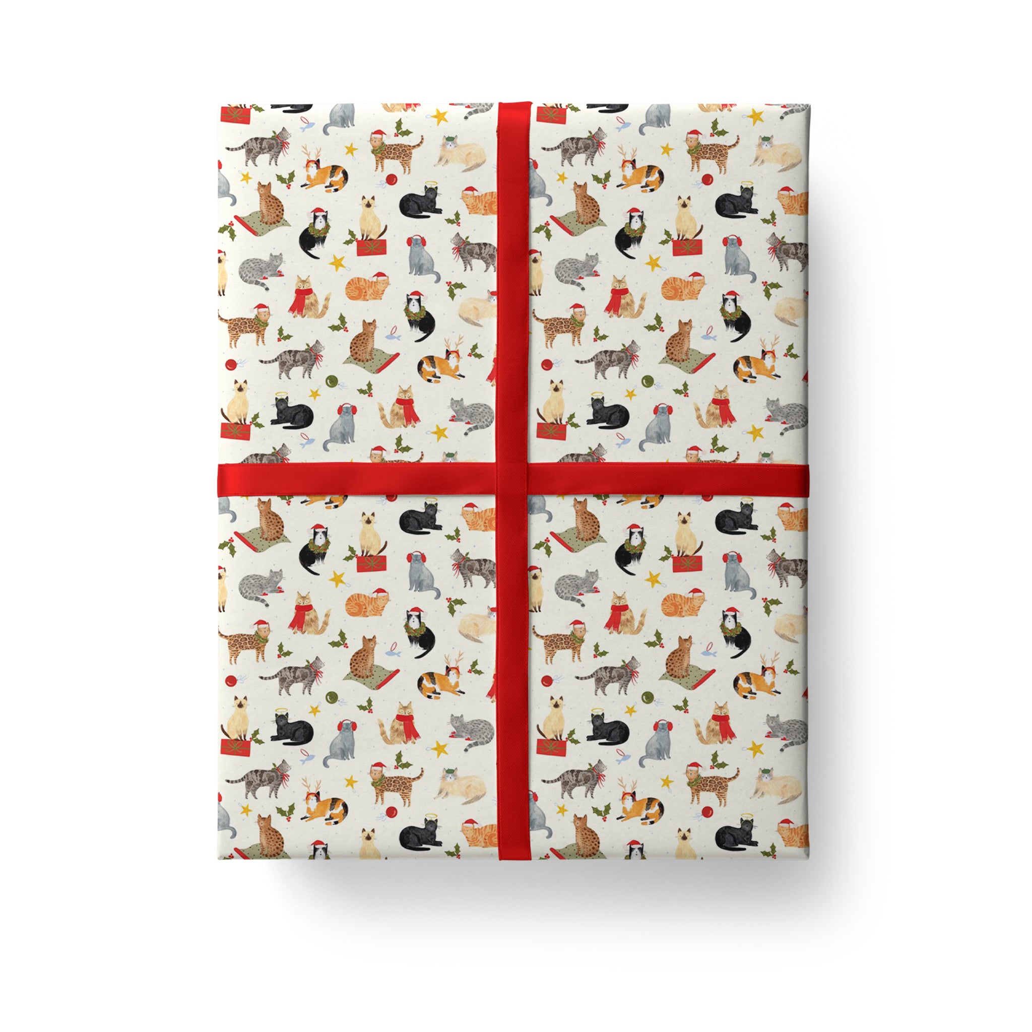 Santa Paws Christmas Gift Wrap