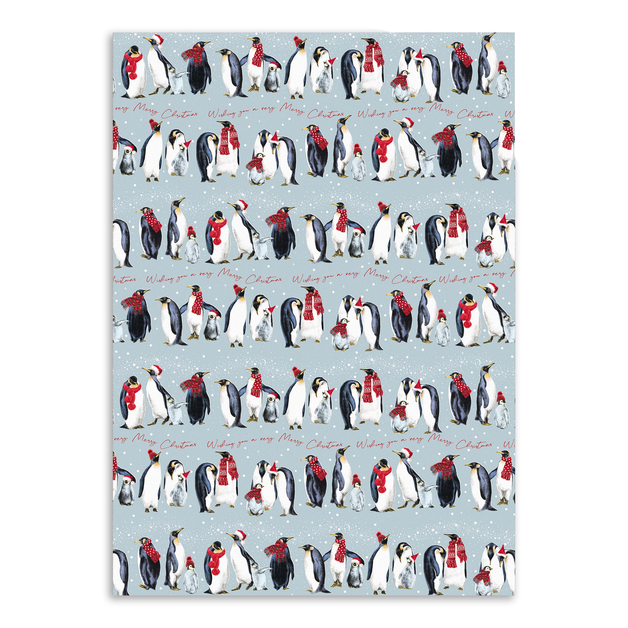 Penguins Christmas Gift Wrap