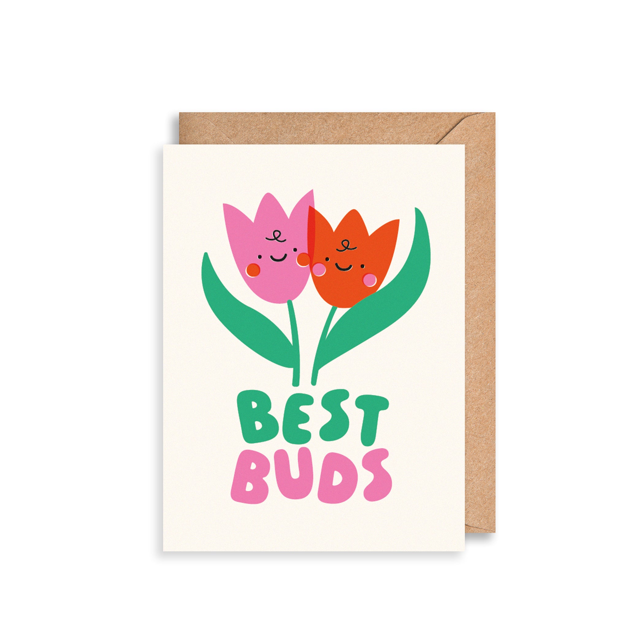 Best Buds Tulips Friendship Greetings Card