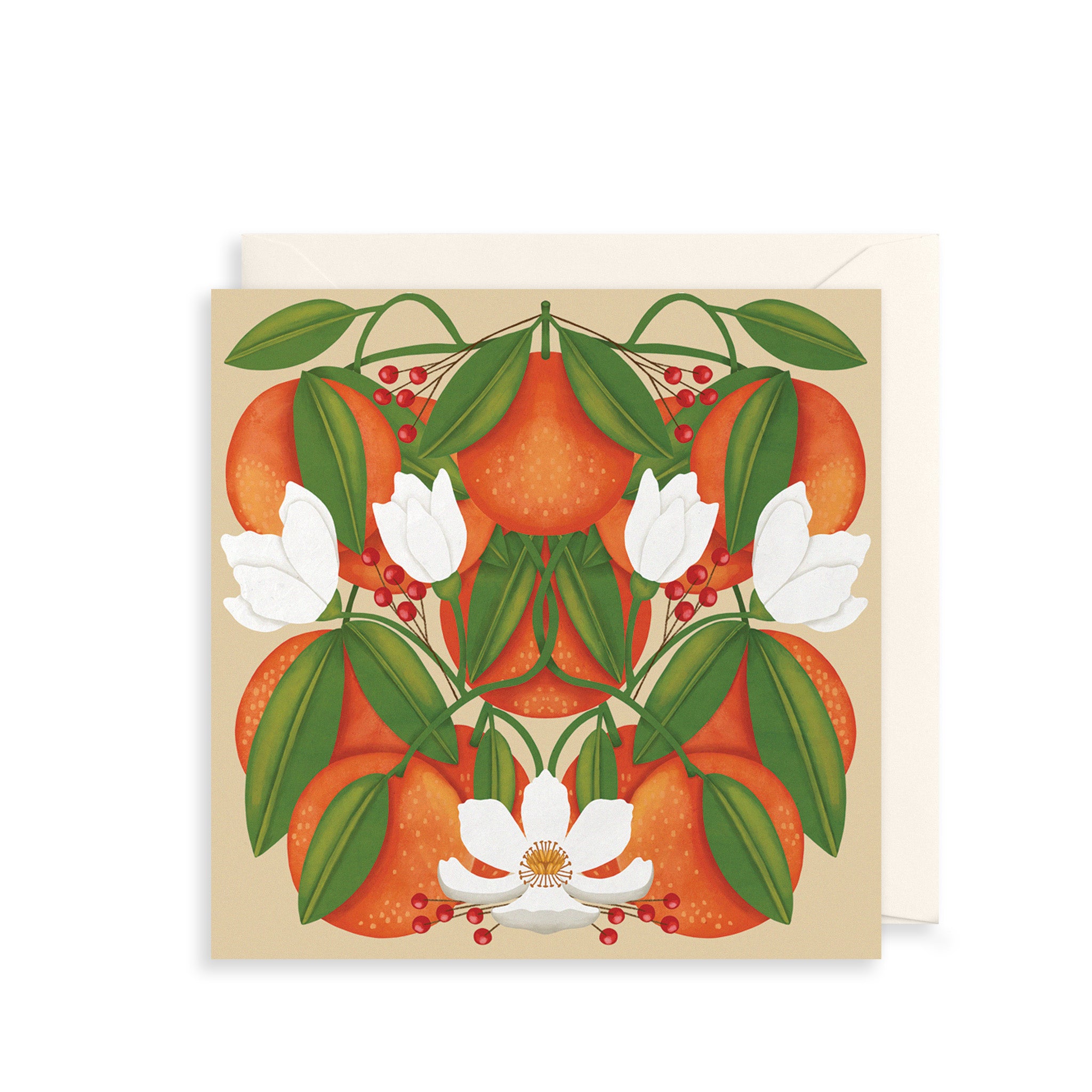 Orange Blossom Greetings Card