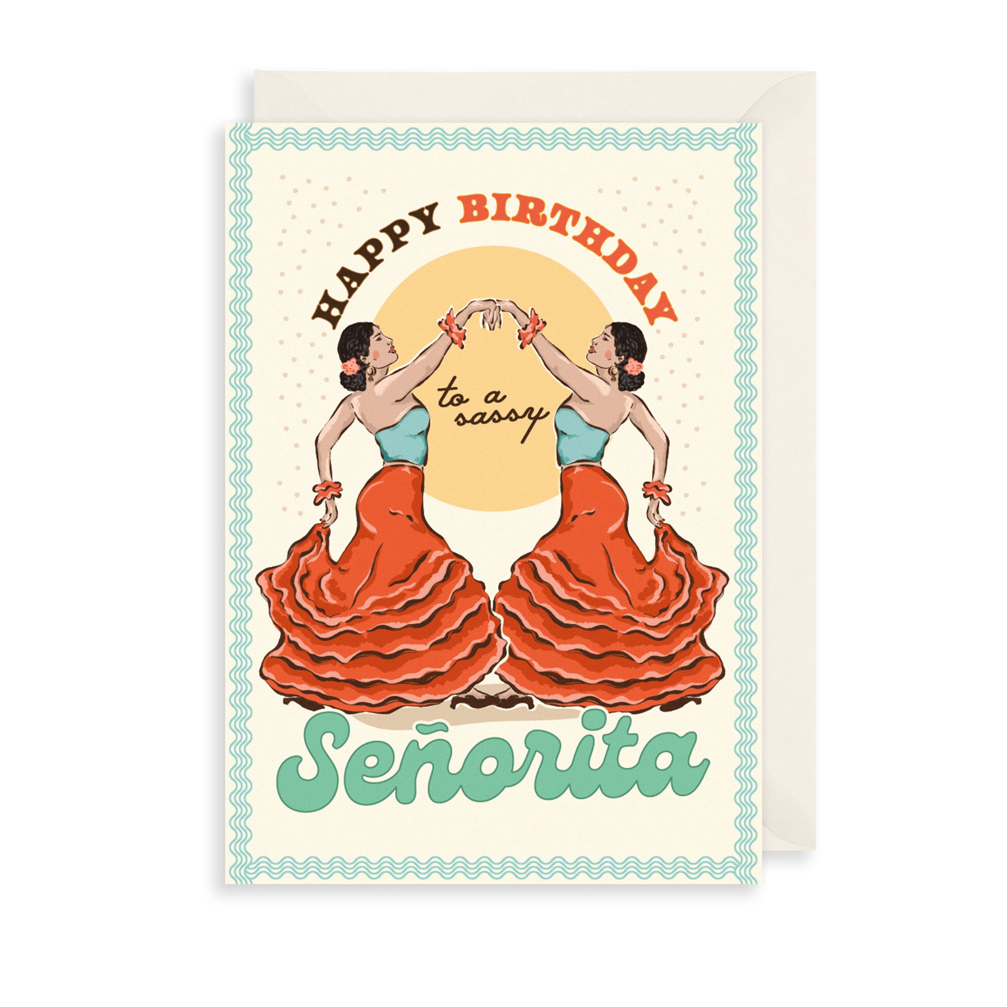 Sassy Senorita Greetings Card