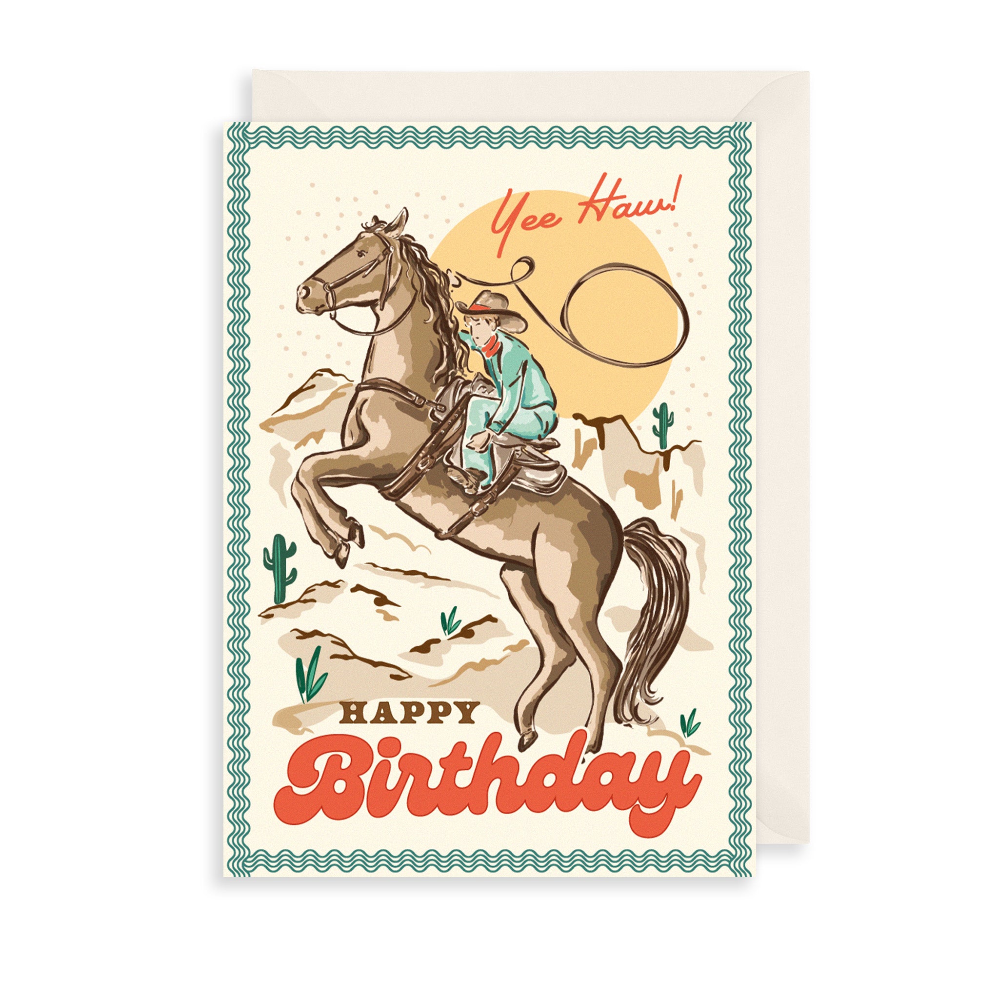 Yee Haw Greetings Card