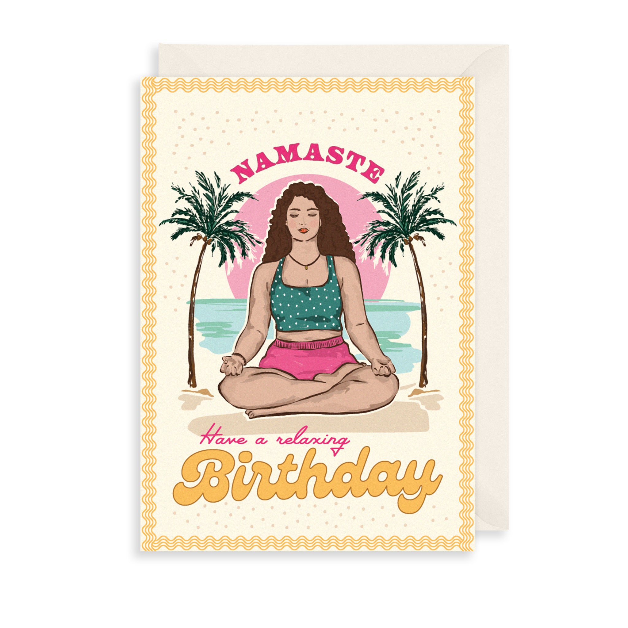 Namaste Birthday Greetings Card