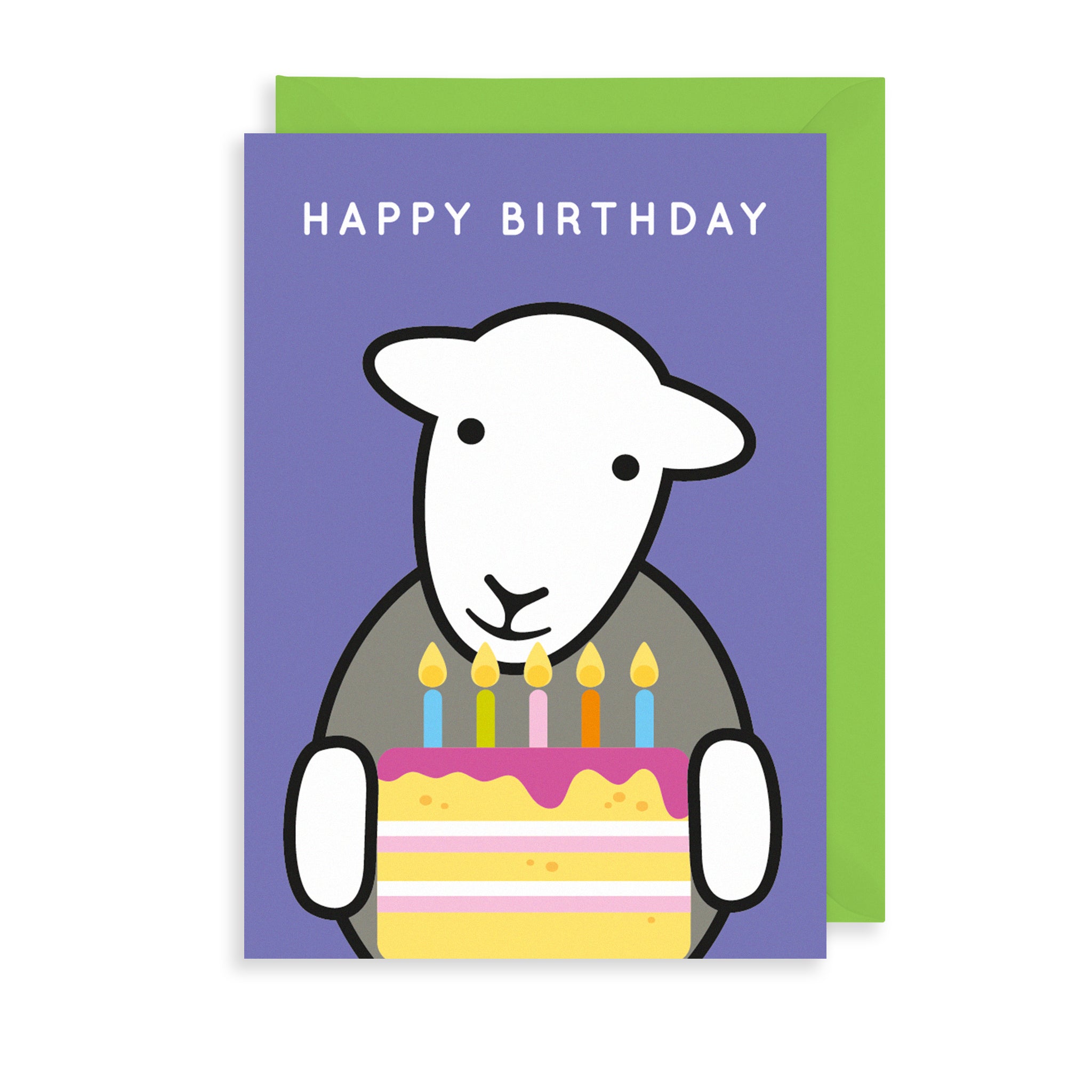 Herdy Cake Birthday Card