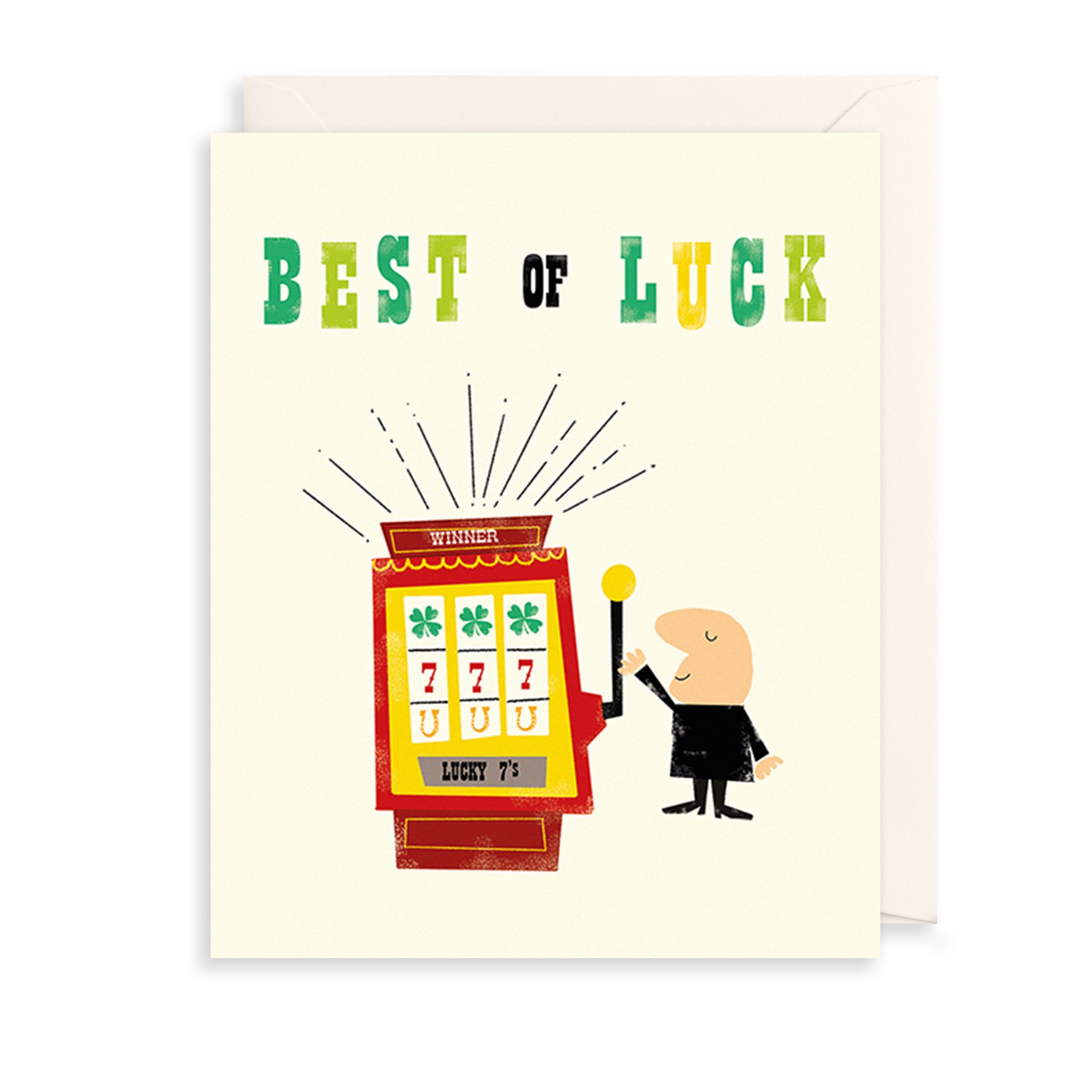 Best of Luck Greetings Card The Art File