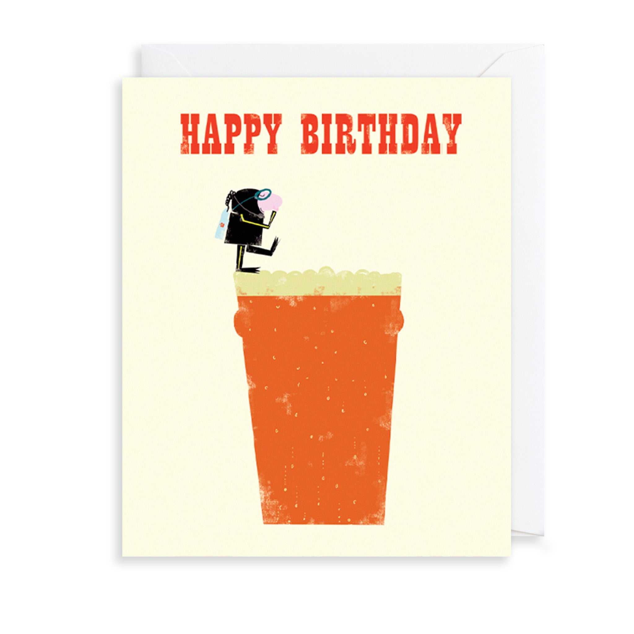 Beer Diver Greetings Card The Art File