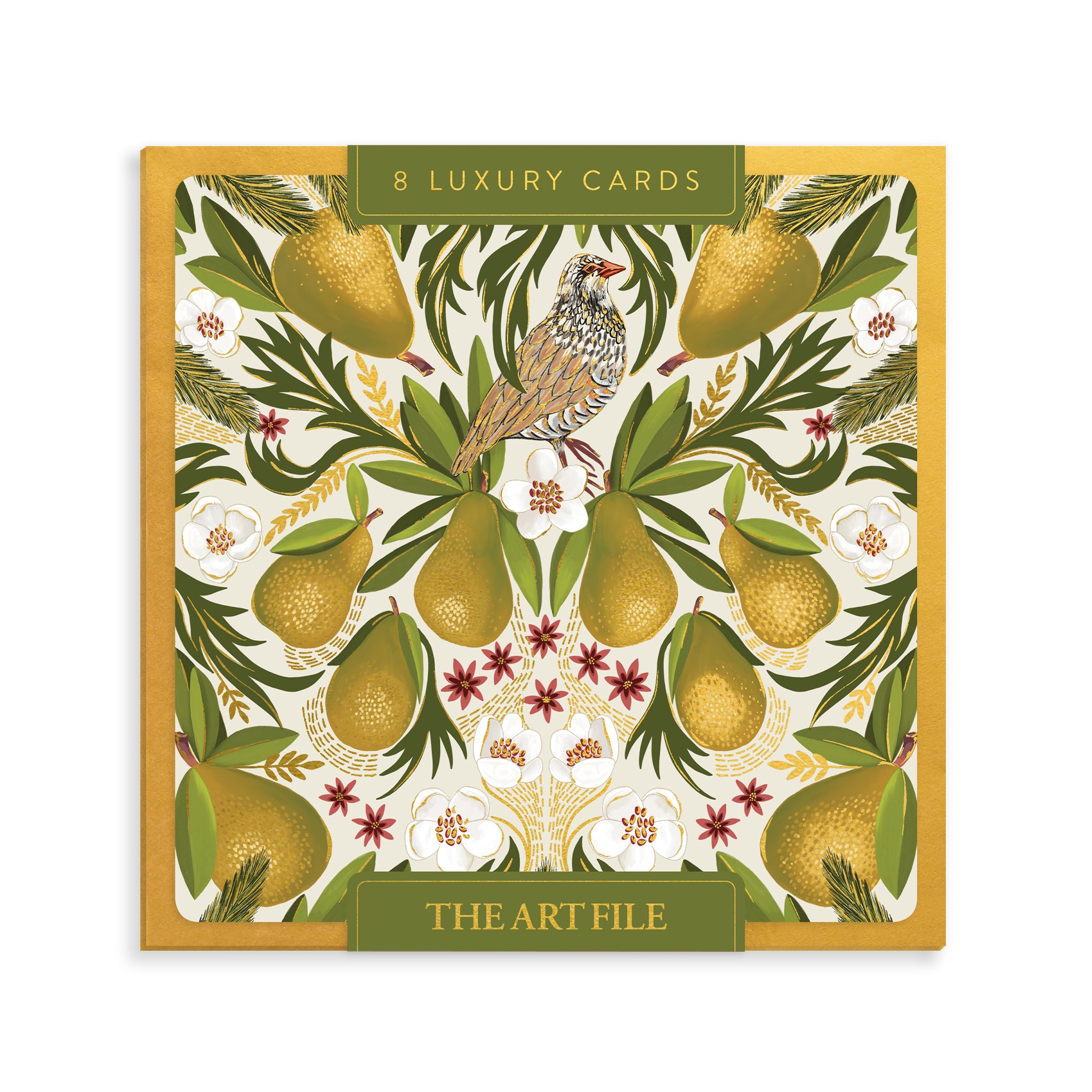 Christmas Pears, 8 Luxury Christmas Cards