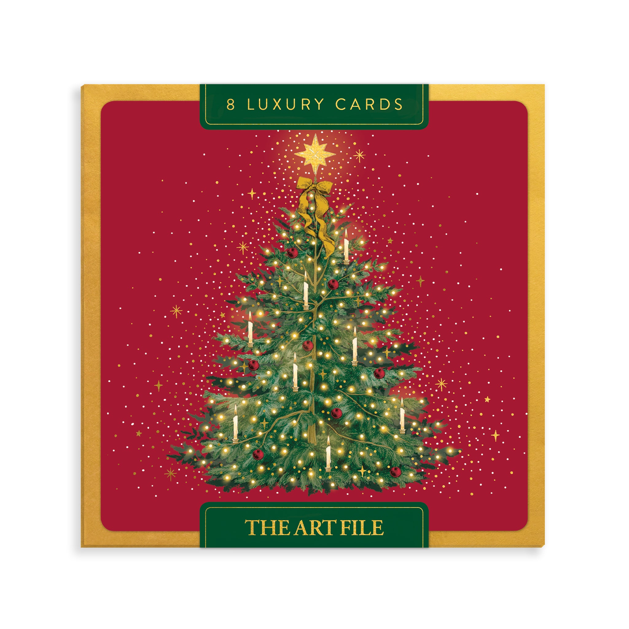 Traditional Tree, 8 Luxury Christmas Cards