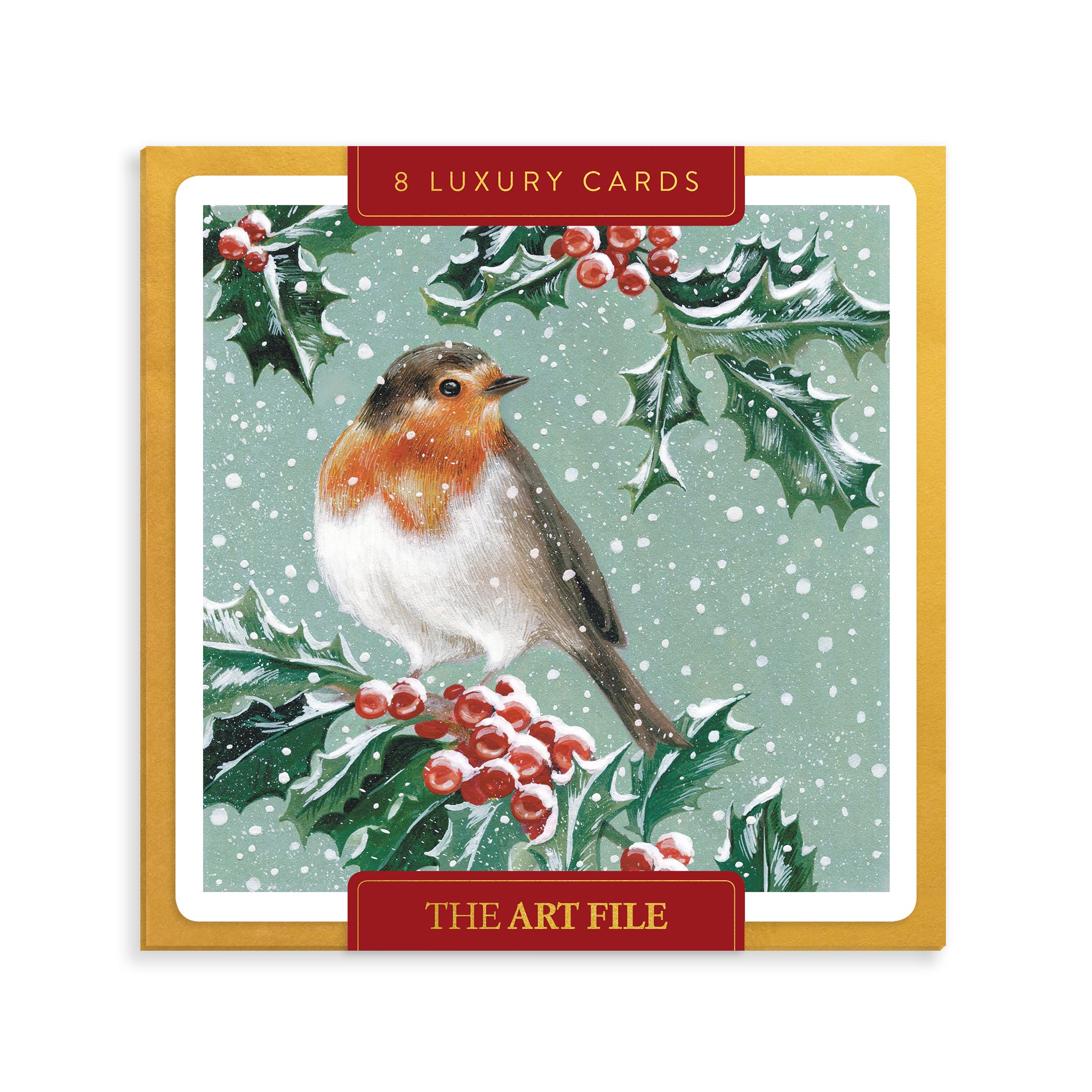Christmas Robin, 8 Luxury Christmas Cards