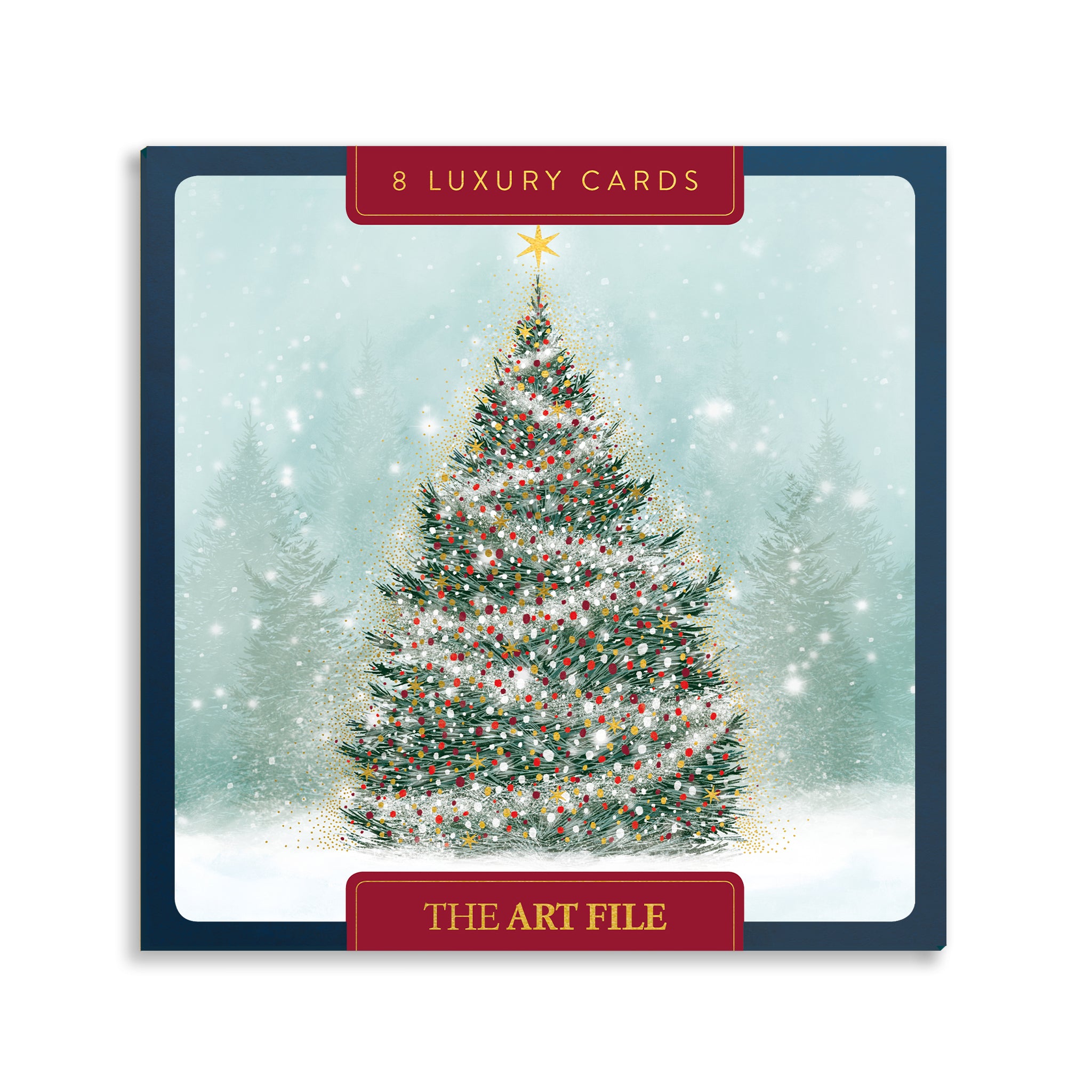 Christmas Tree, 8 Luxury Christmas Cards