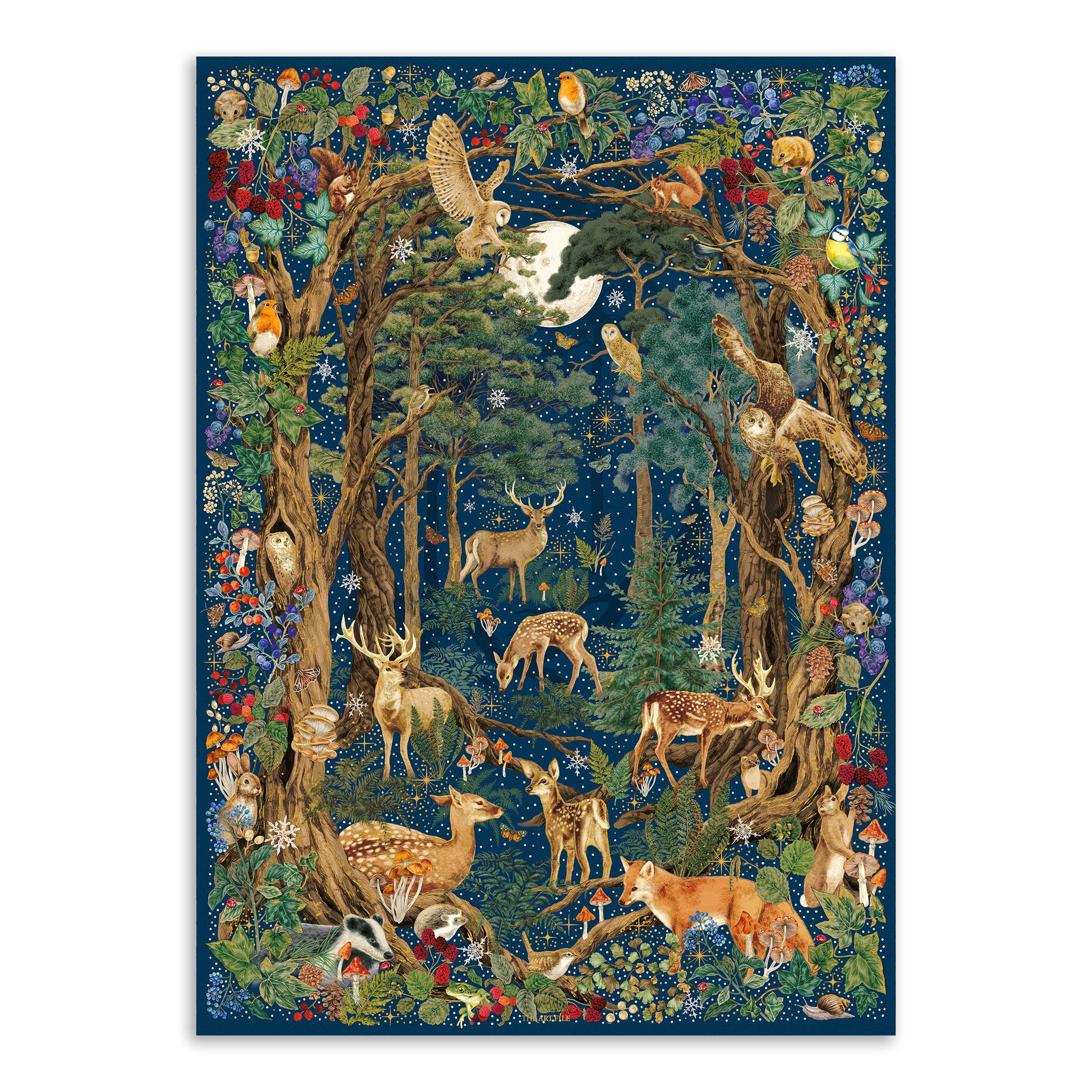 Into The Forest Luxury Christmas Gift Wrap