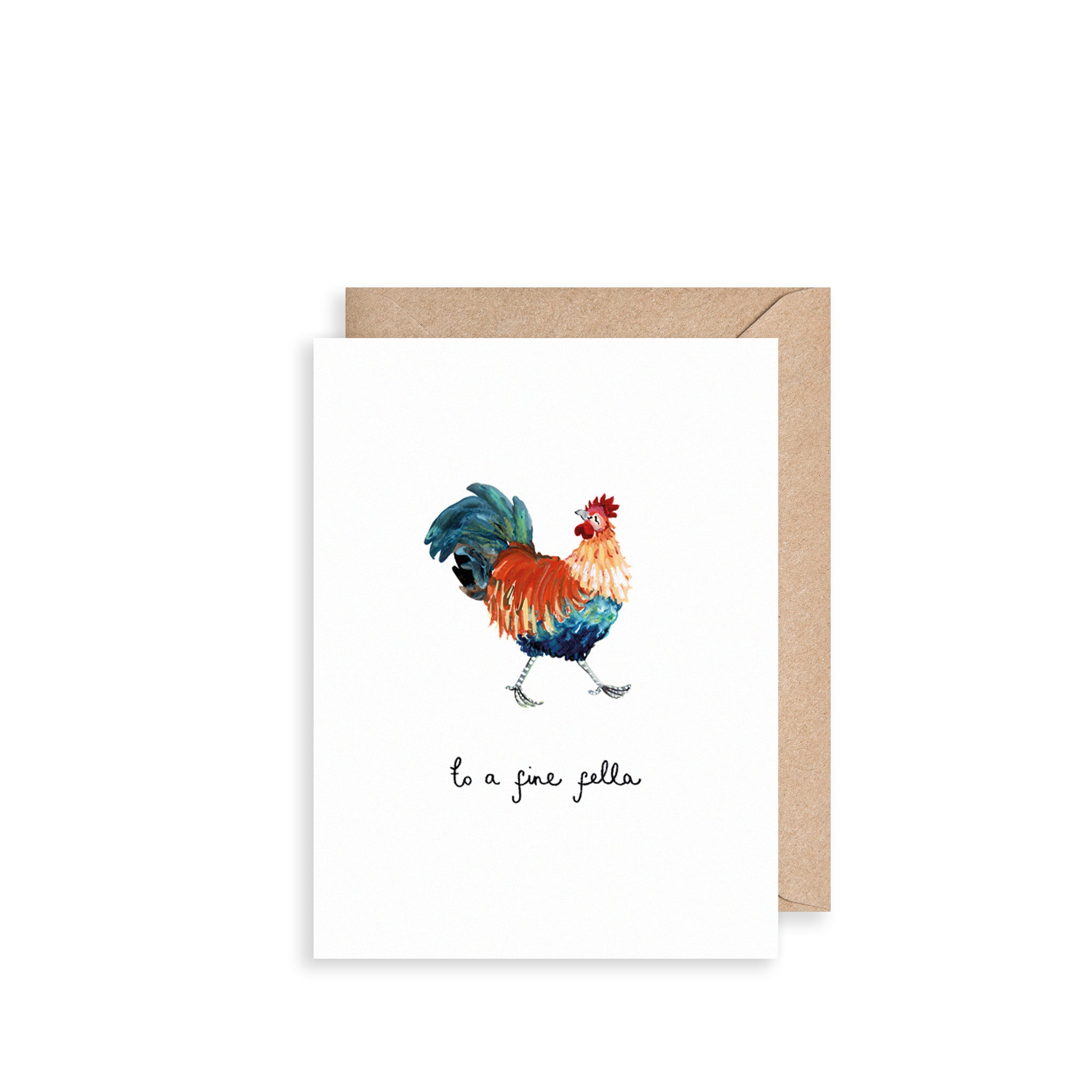 Rooster Fine Fella Mini Card