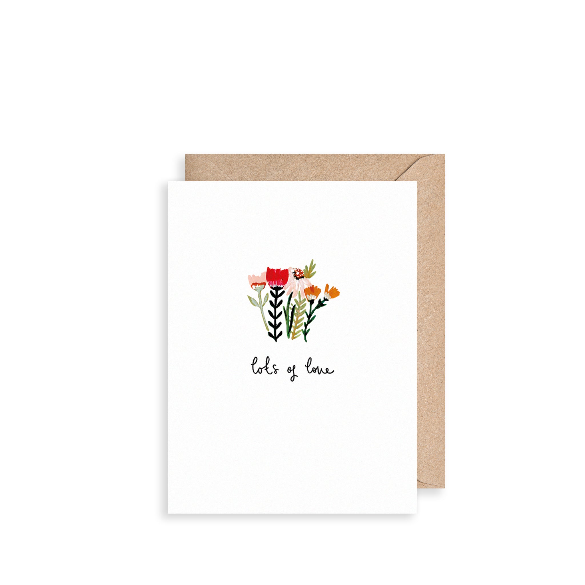Lots of Love Flowers Mini Card