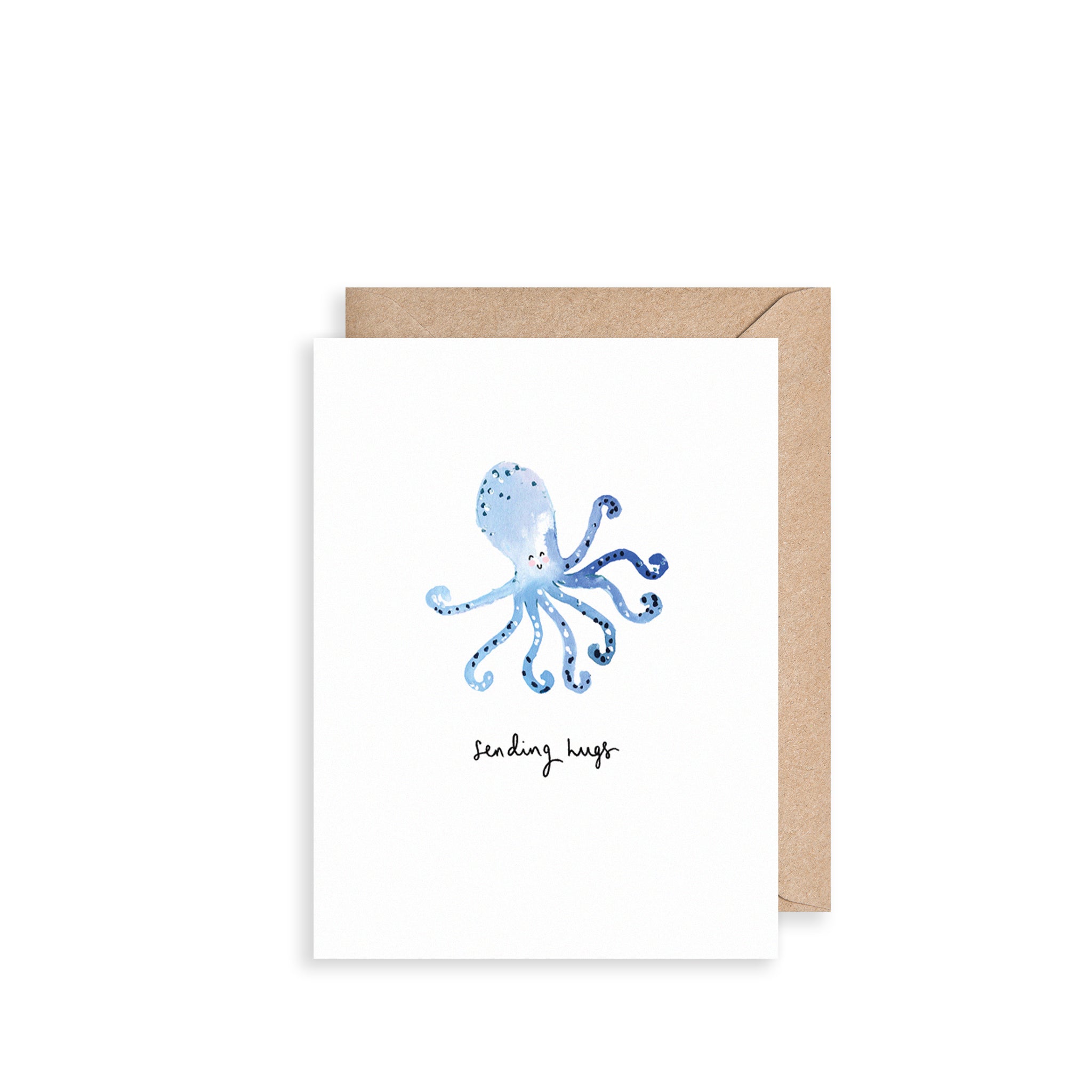 Octopus Sending Hugs Mini Card