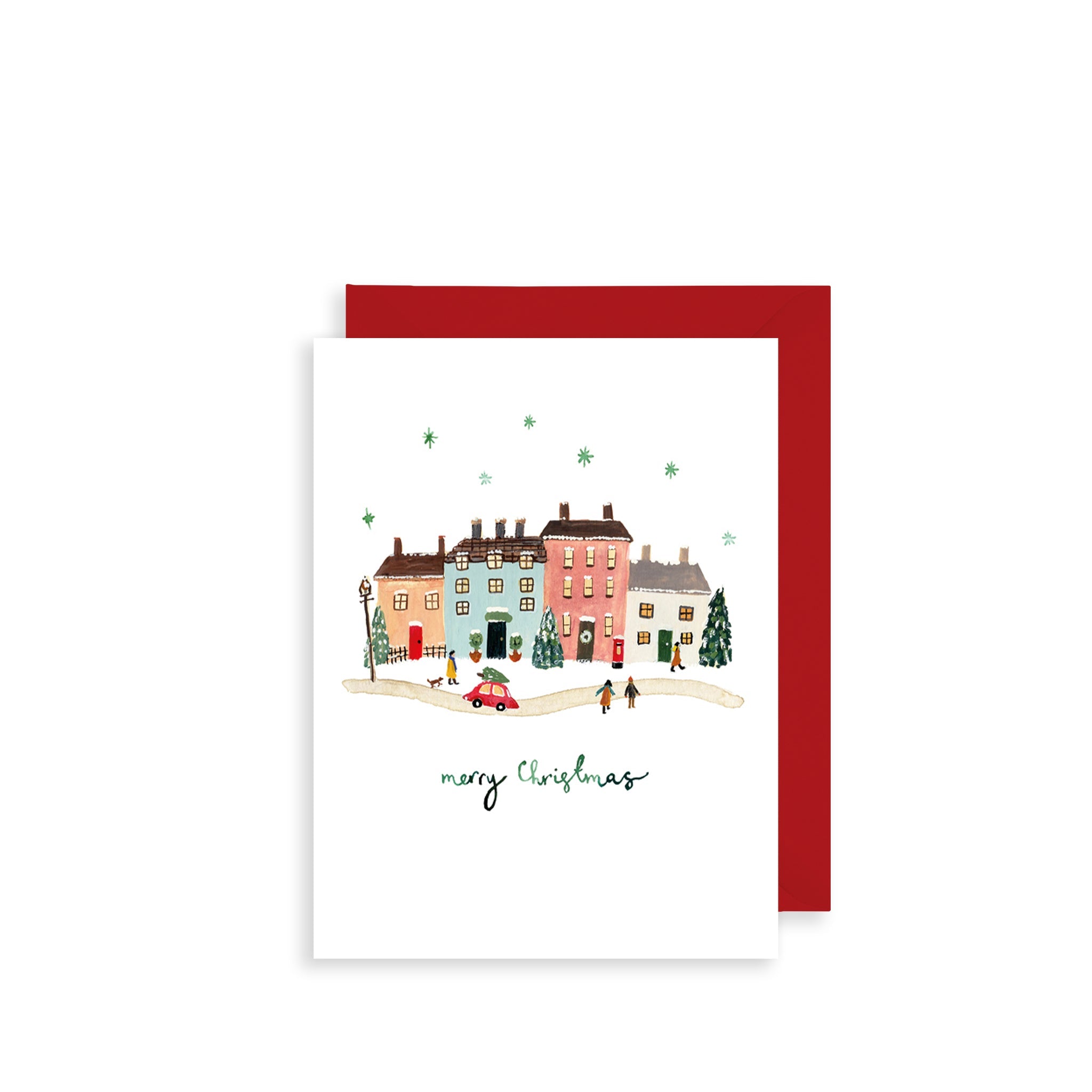 Christmas Village Bijou Mini Christmas Card
