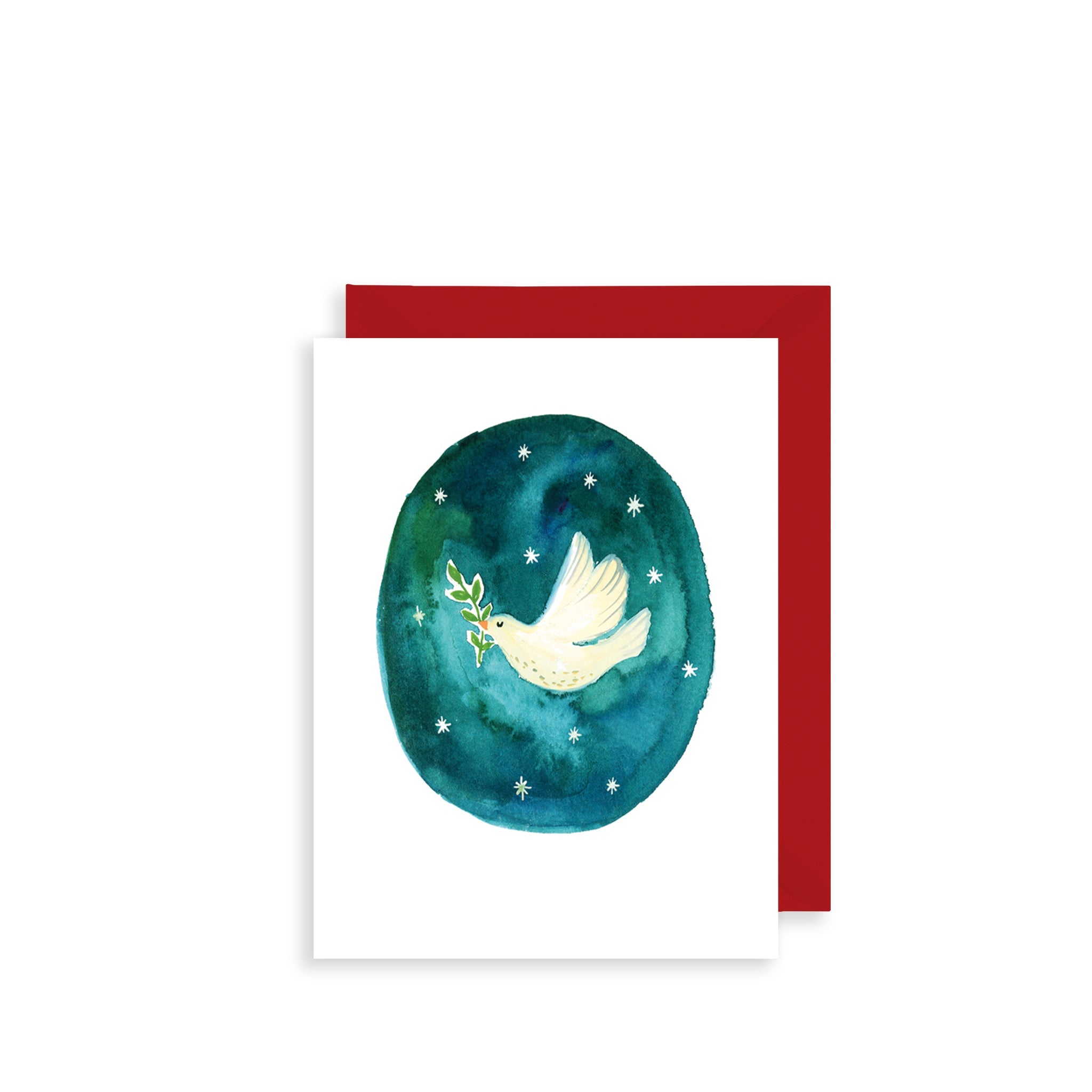 Flying Dove Bijou Mini Christmas Card