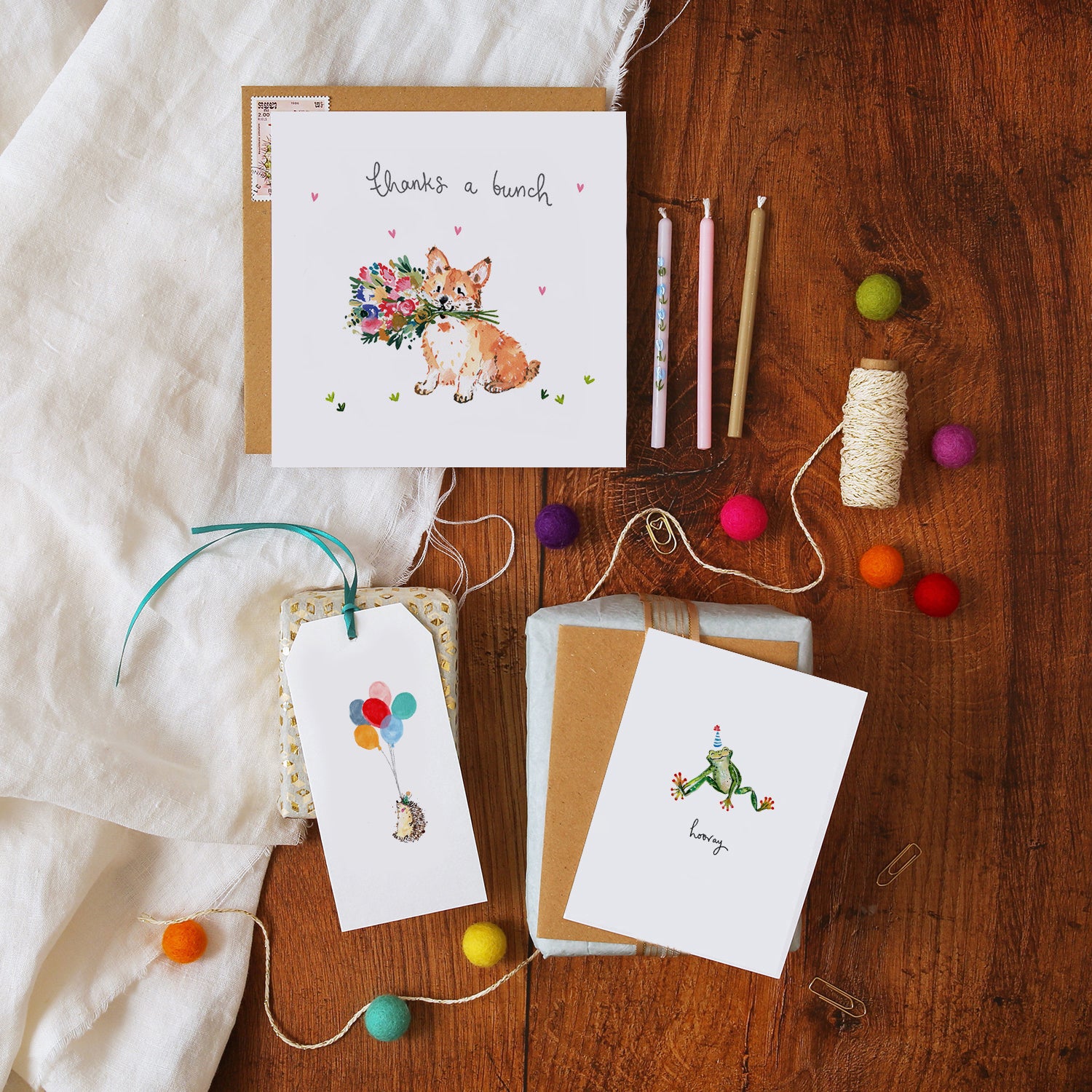 Corgi Thanks A Bunch Thank You Card