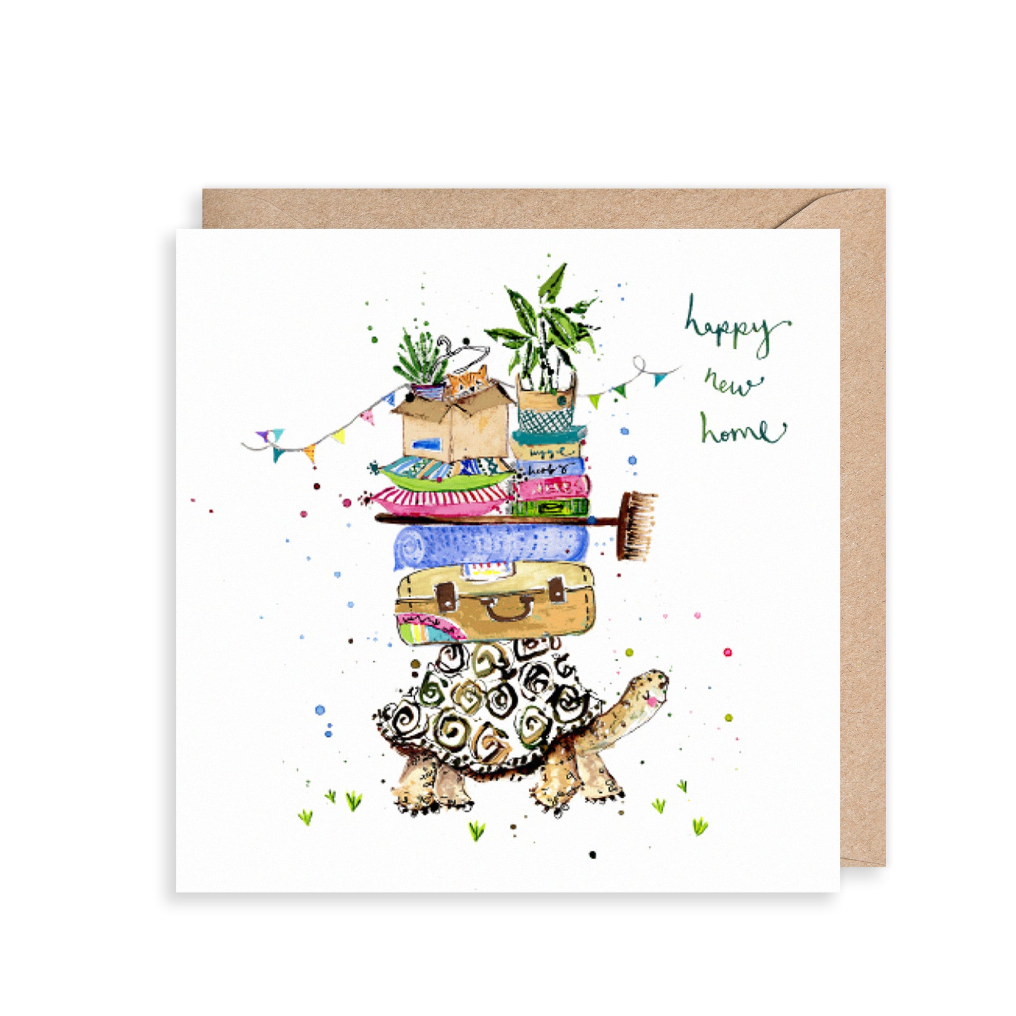 Tortoise Happy New Home Card