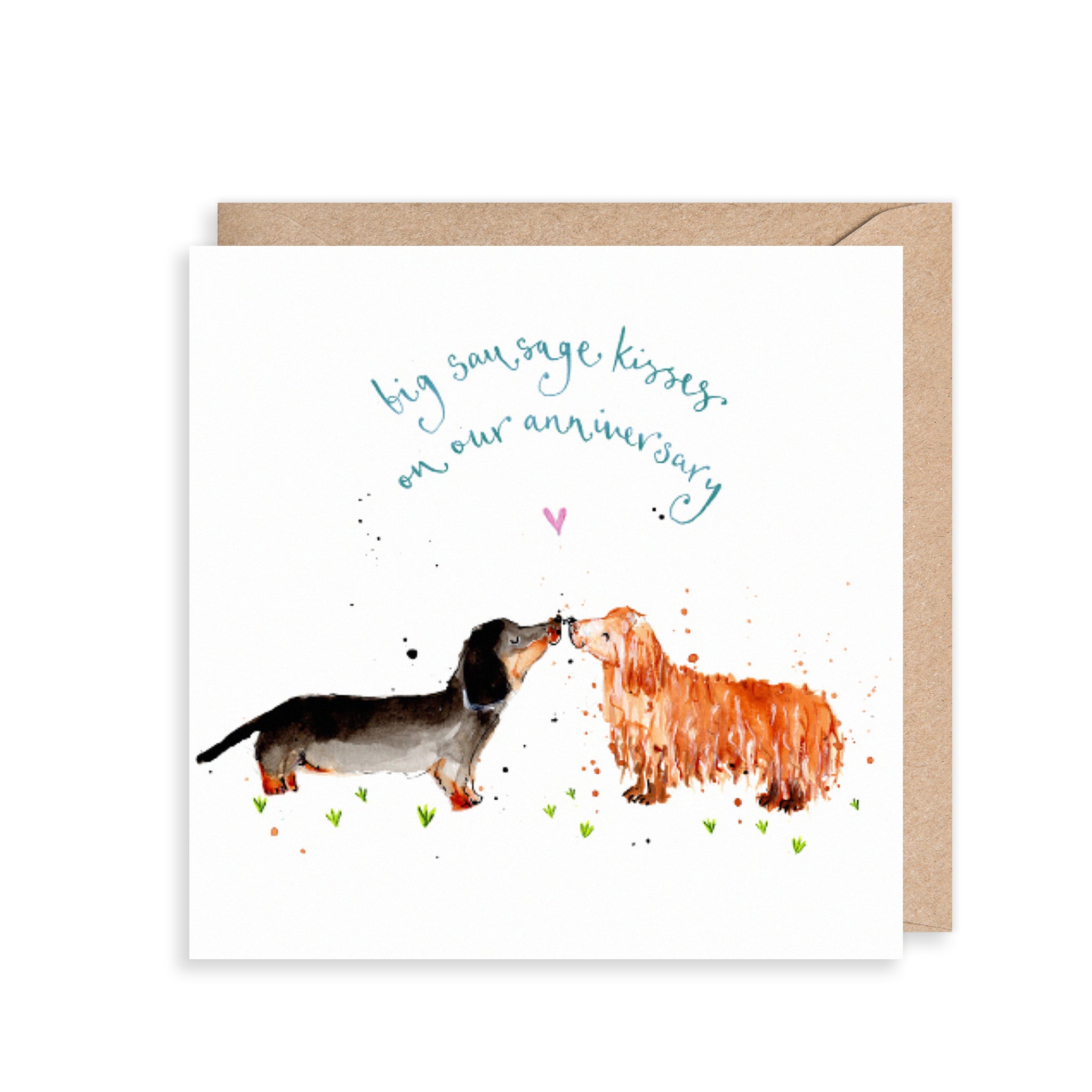 Sausage Dogs Anniversary Card