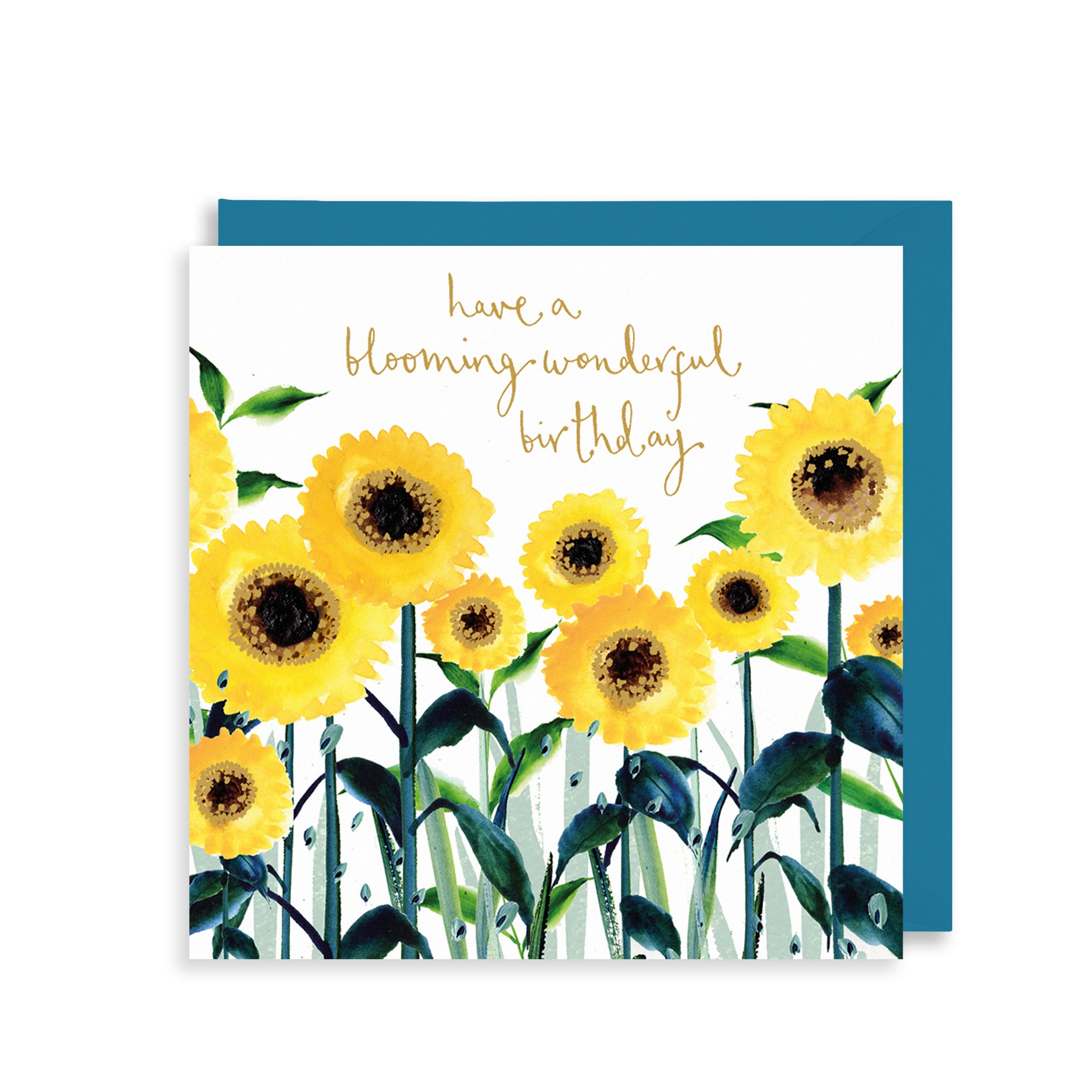 Sunflowers Happy Birthday Card