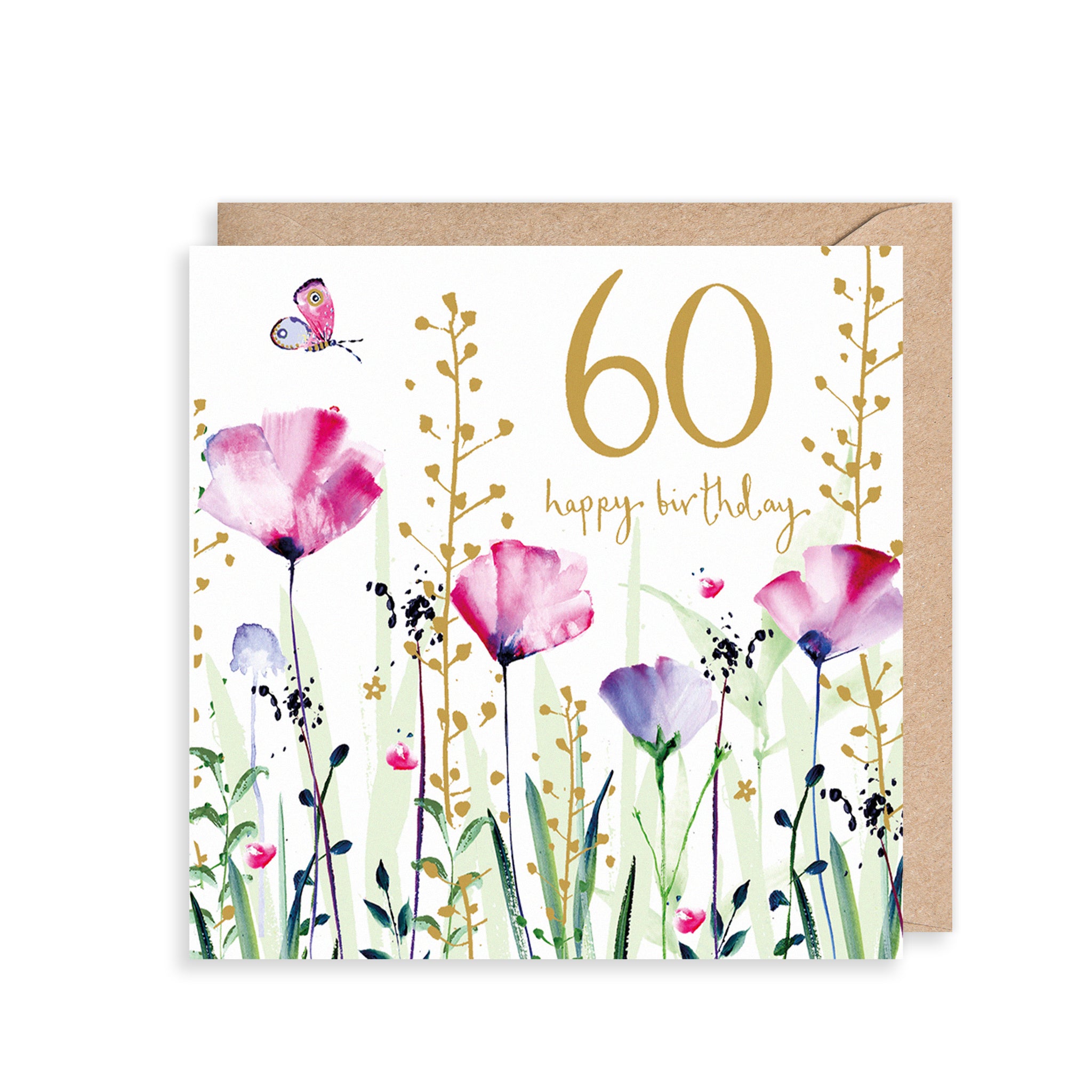 Flora 60th Birthday Card