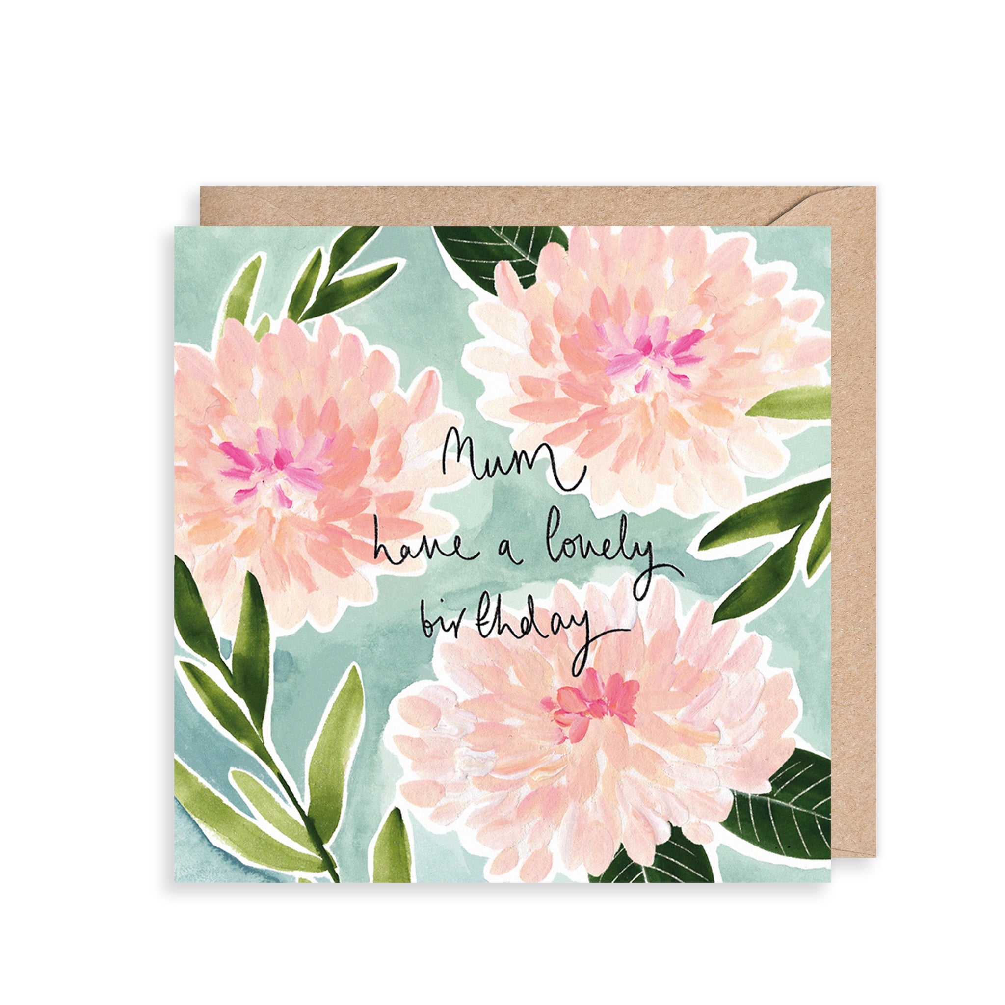 Dahlias Mum Birthday Card