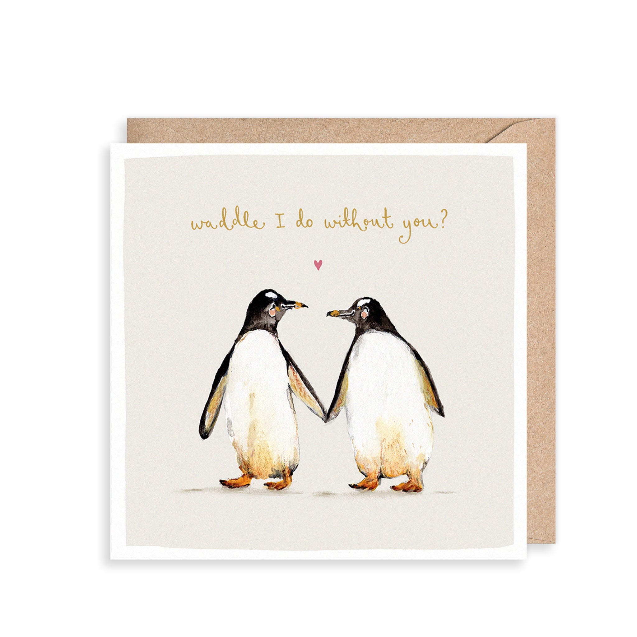Penguins Waddle I Do Card