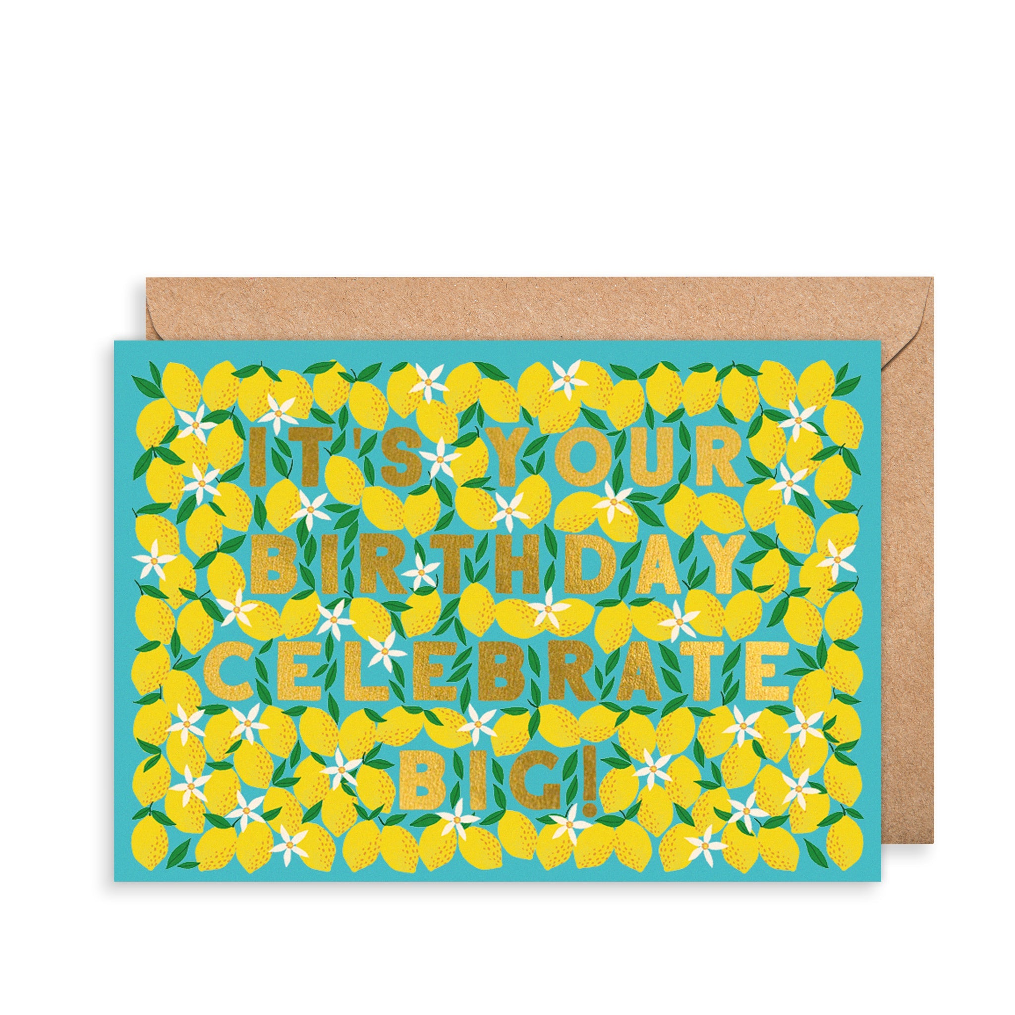 Lemon Blossoms Birthday Card