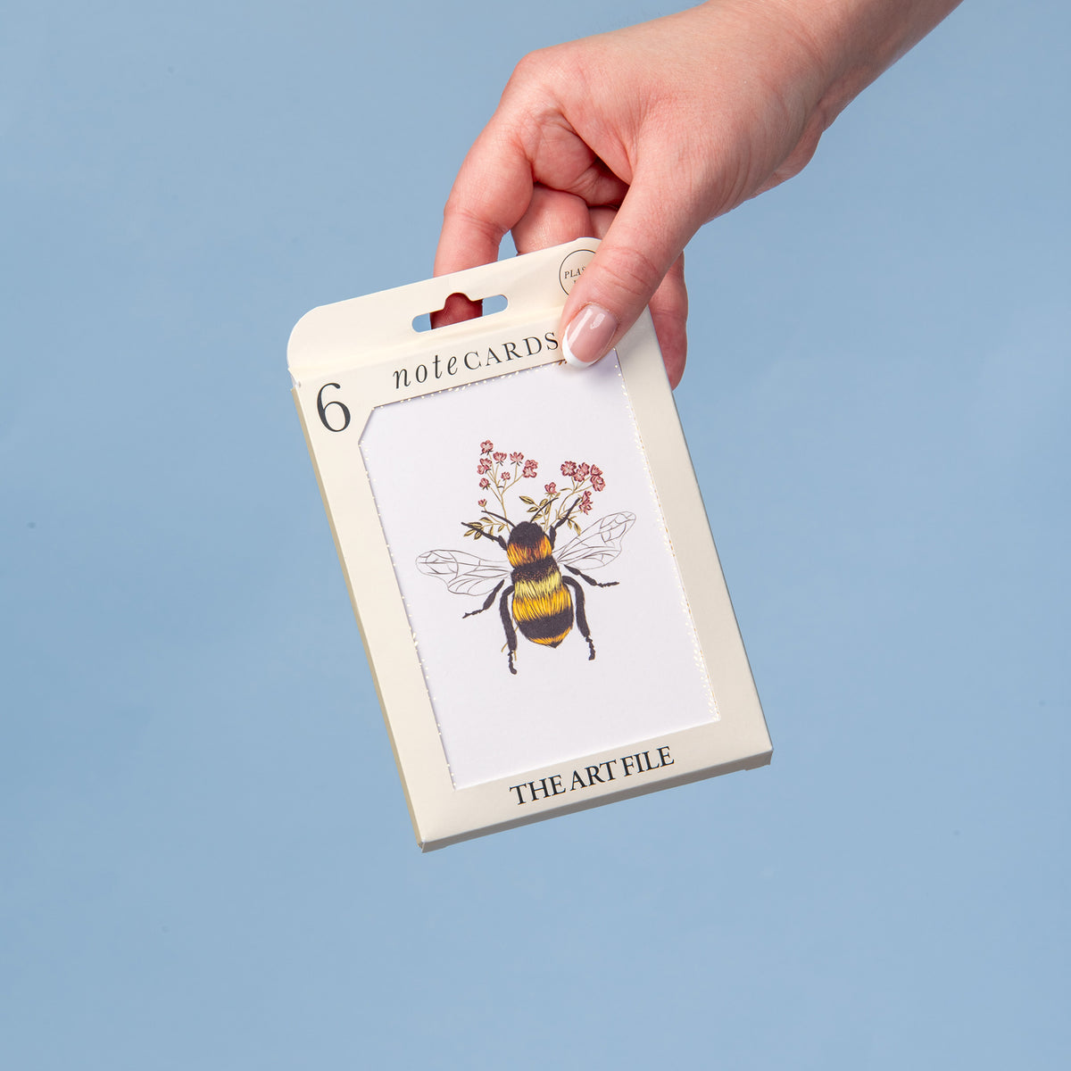 6 Notecard Pack - Bee & Flower | NCP05