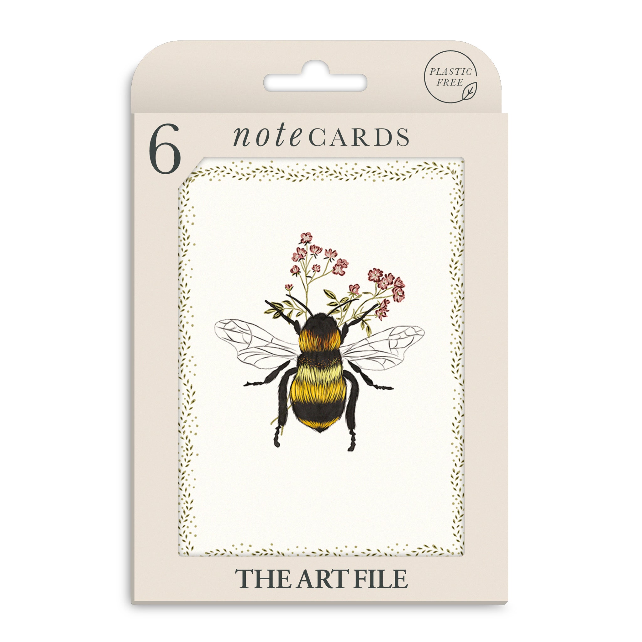Bumble Bee Notecard Pack - Pack of 6 Notecards