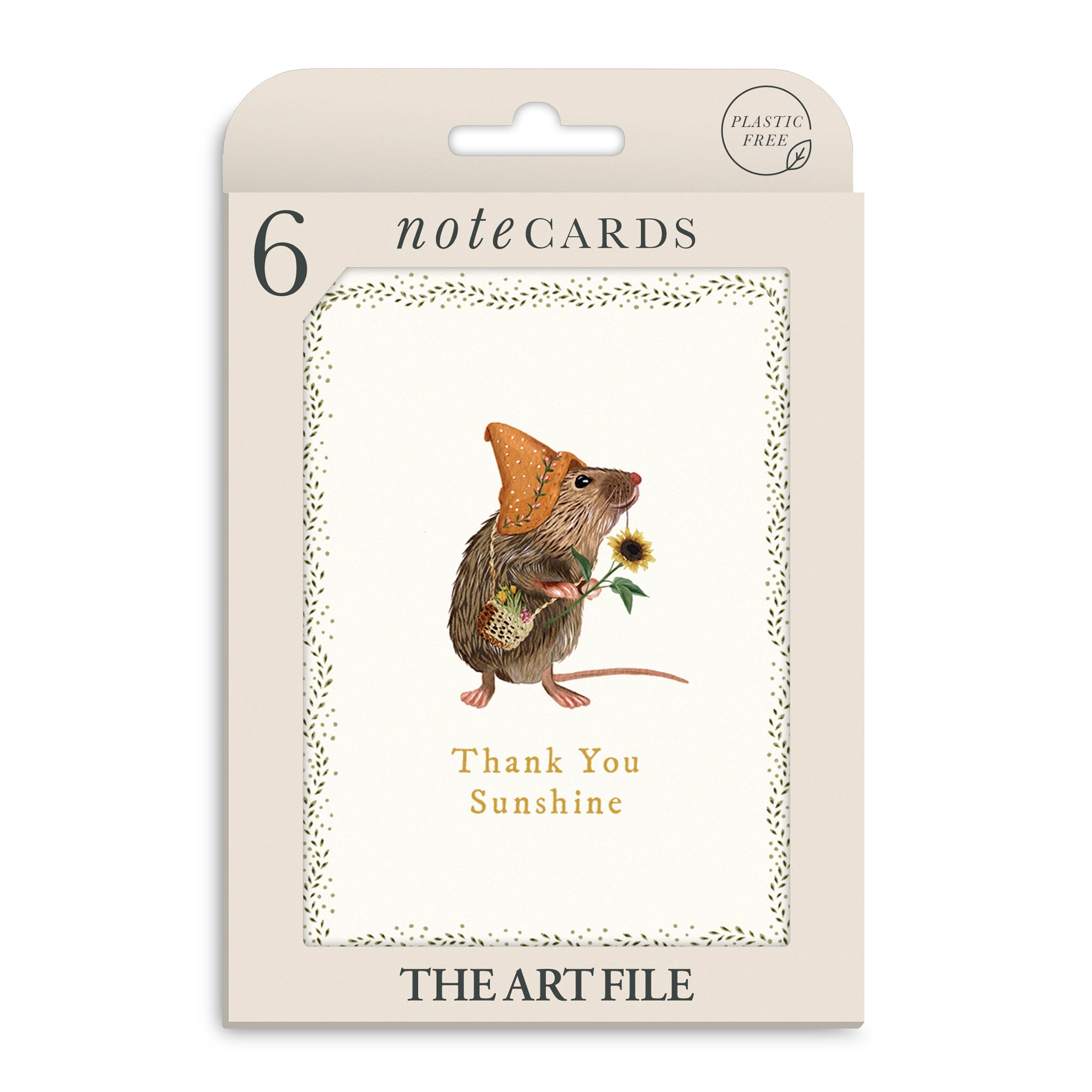 Mouse Thank You Card Pack - Pack of 6 Notecards