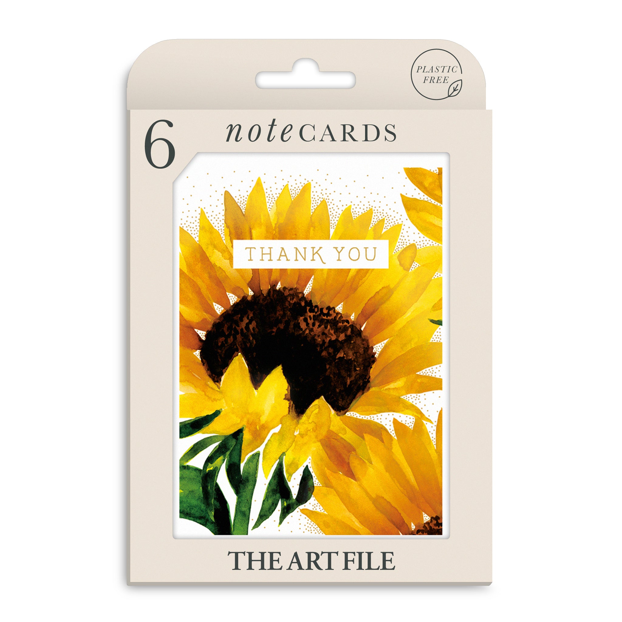 Sunflower Thank You Cards - Pack of 6 Notecards
