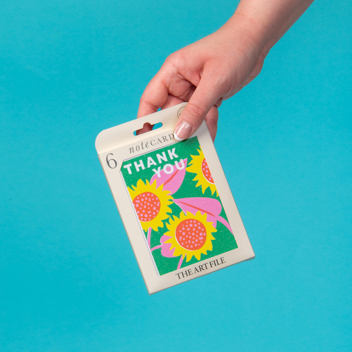 6 Notecard Pack - Thank You Planted Sunflowers | NCP13