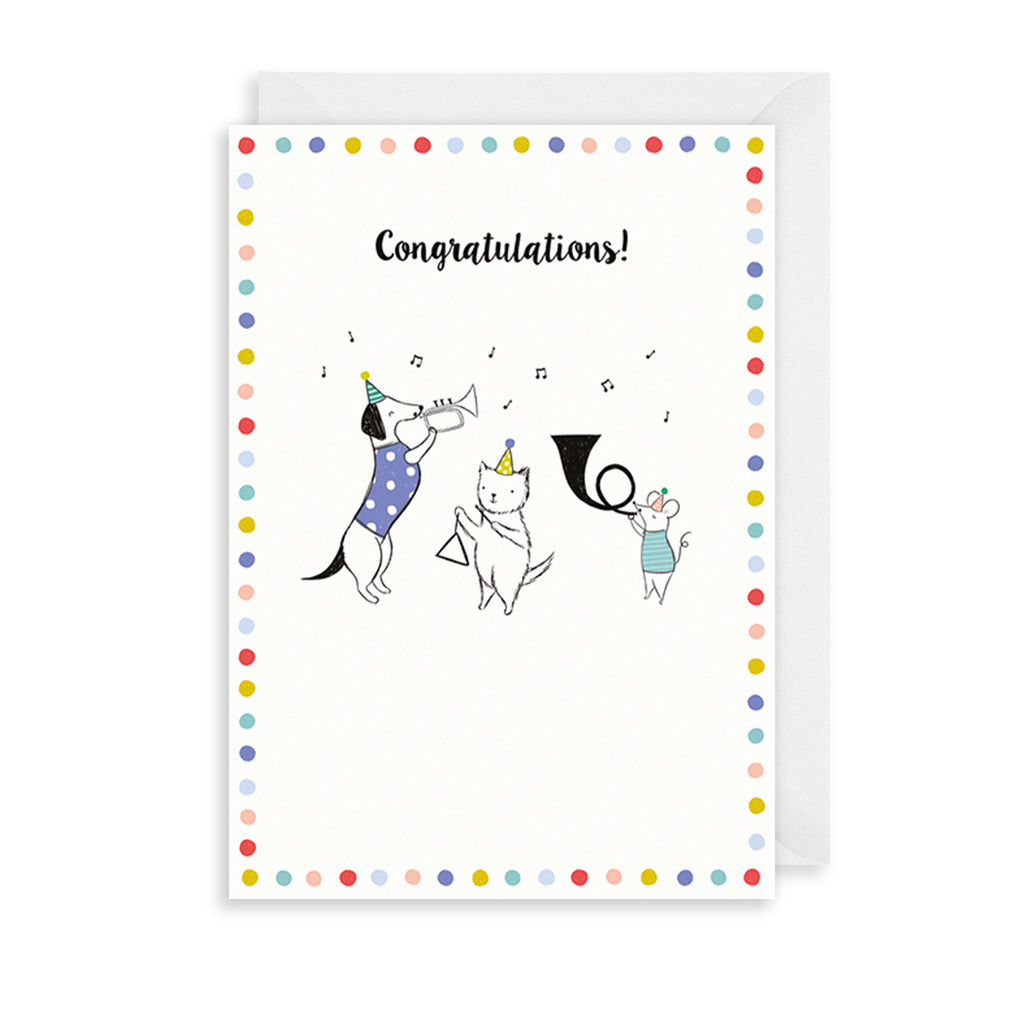 Congratulation Animals Greetings Card The Art File