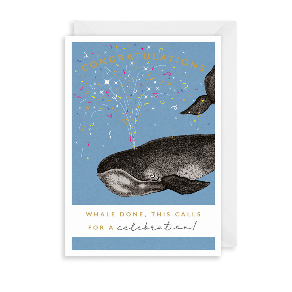 Whale Done Greetings Card The Art File
