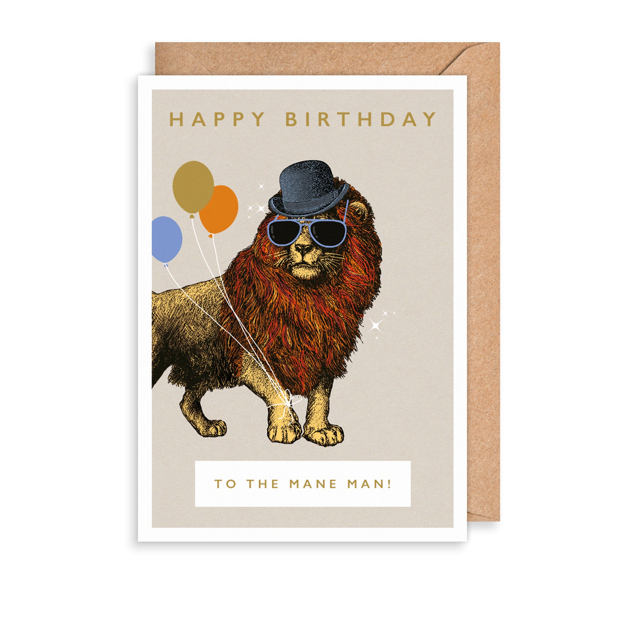 Mane Man Greetings Card
