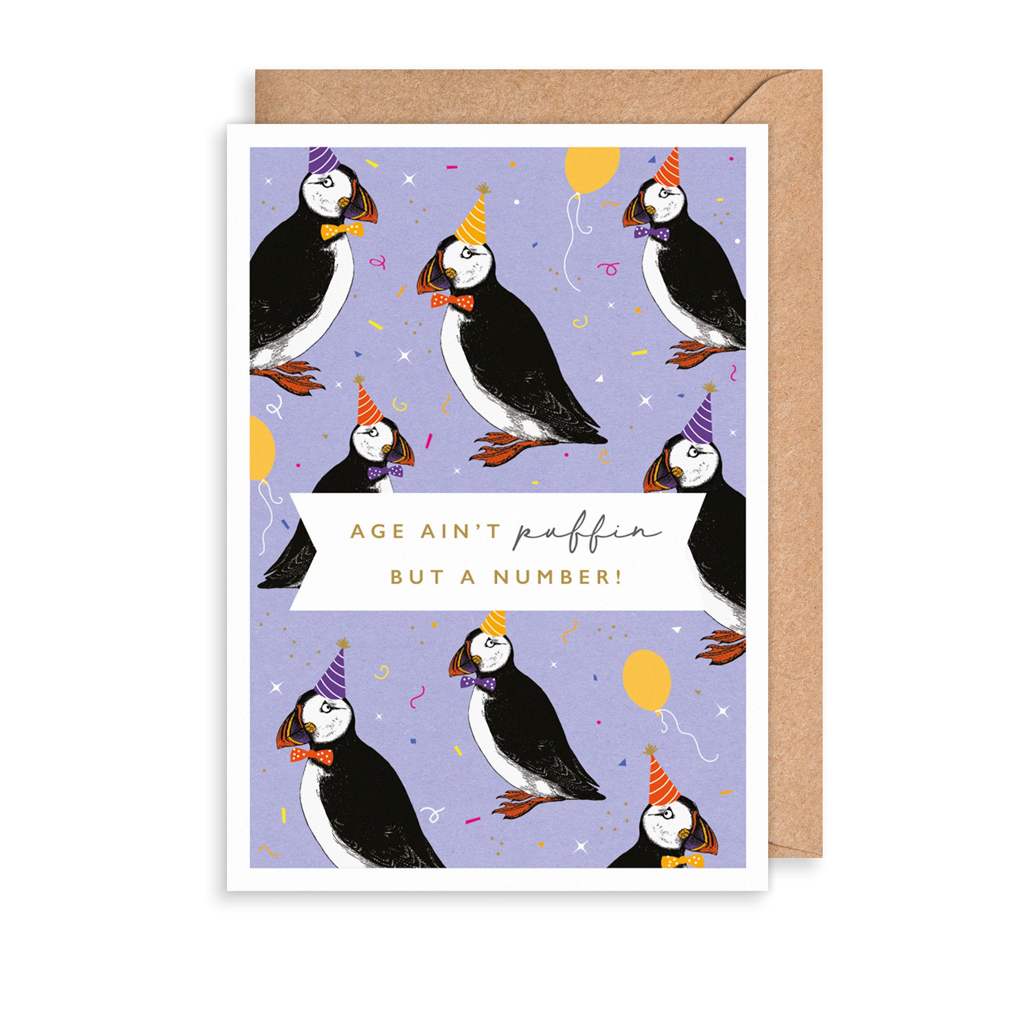 Puffin But A Number Greetings Card
