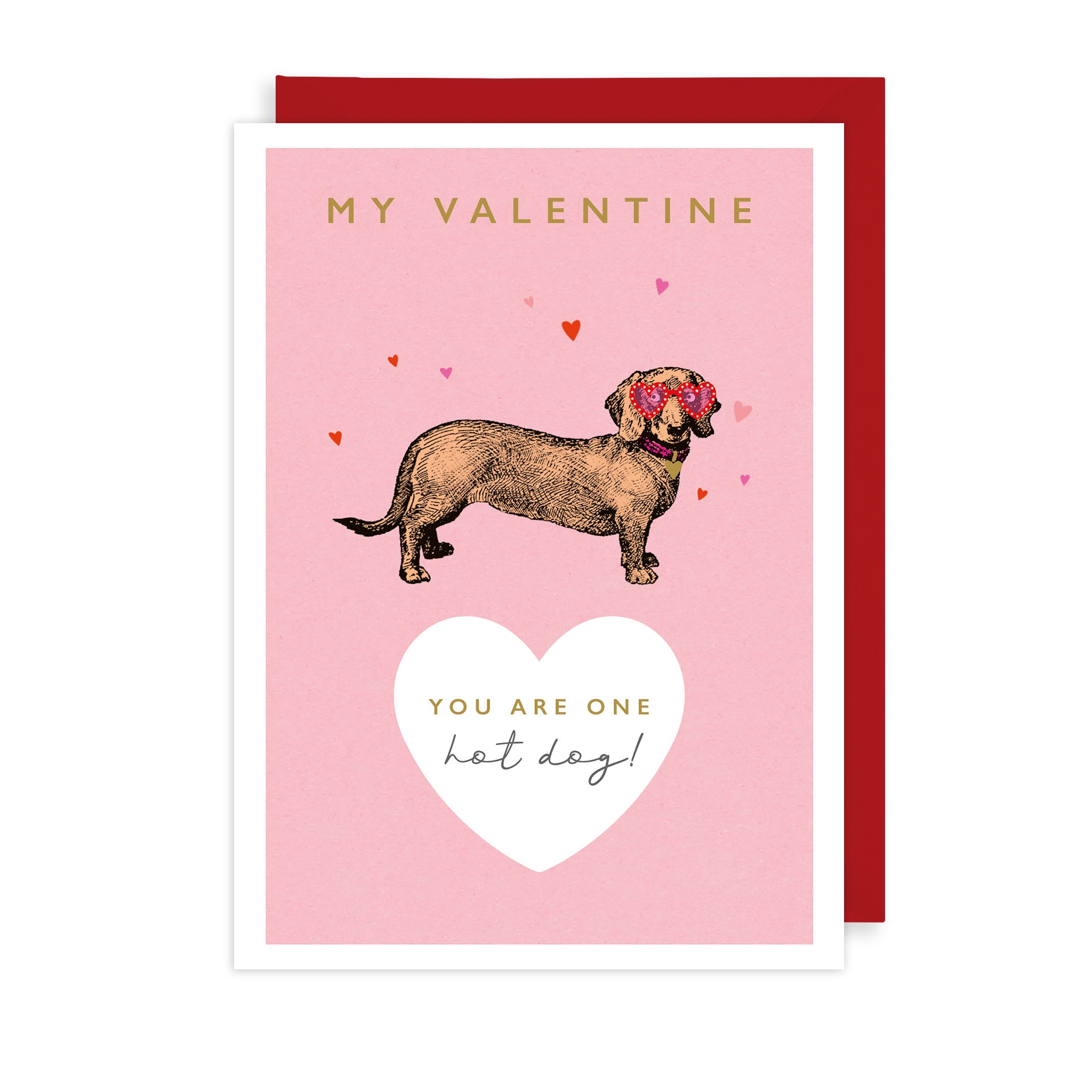 You're One Hot Dog Valentine's Day Card