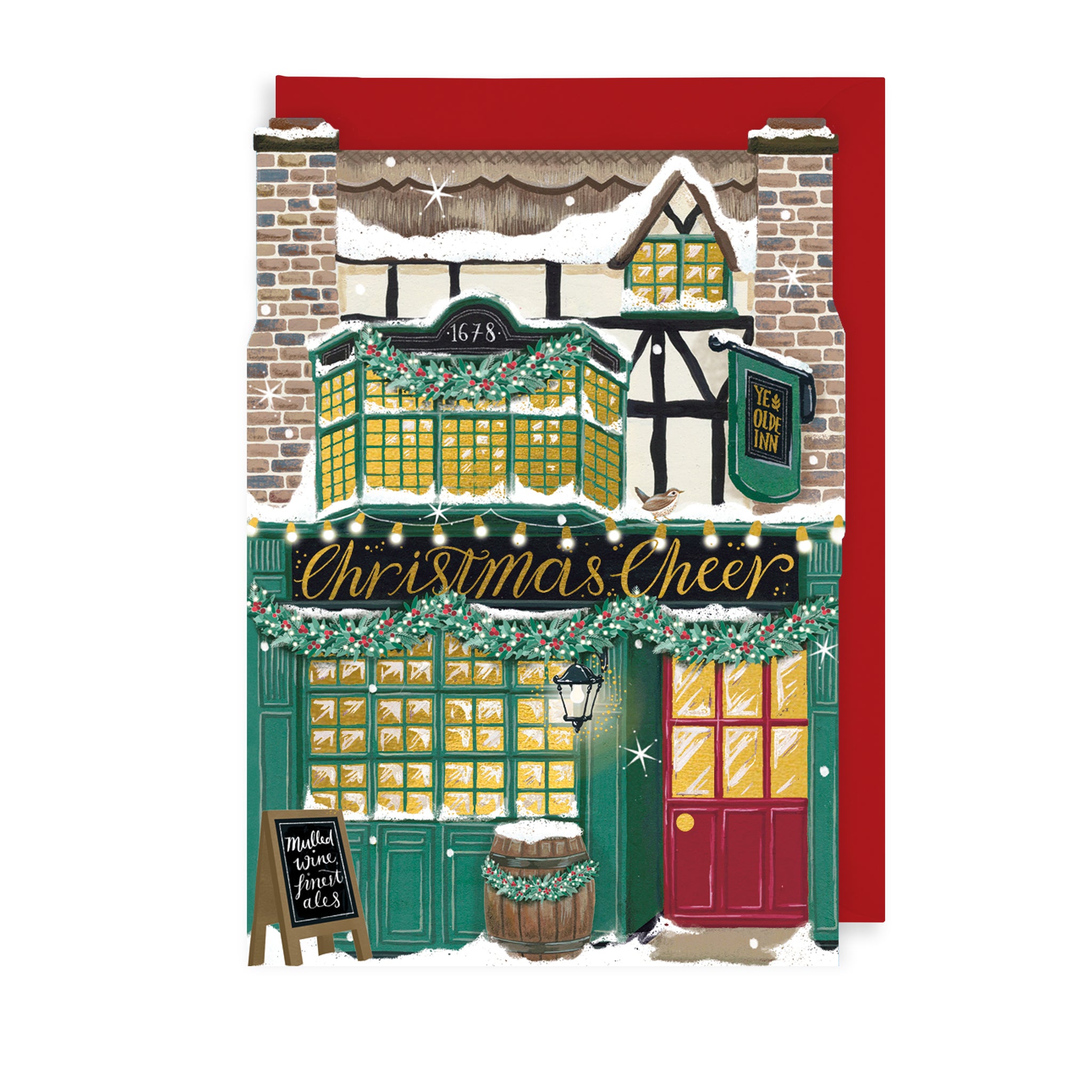 Local Pub Christmas Card The Art File