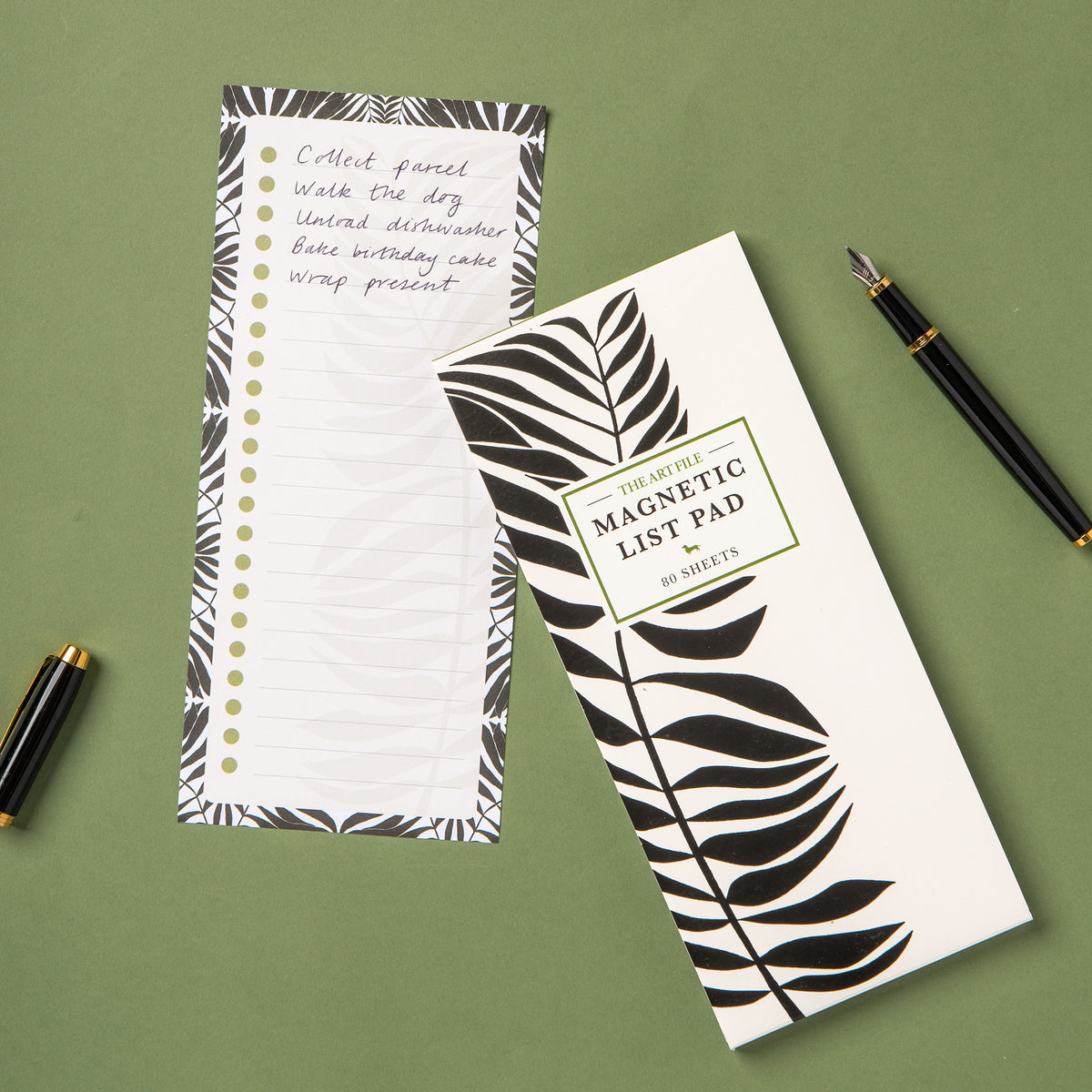 Abstract Palm Magnetic List Pad