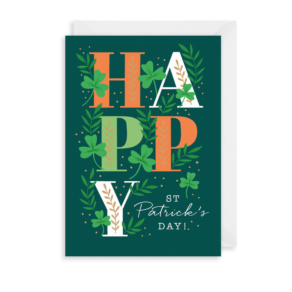 Botanical St.Patrick's Day Greetings Card The Art File