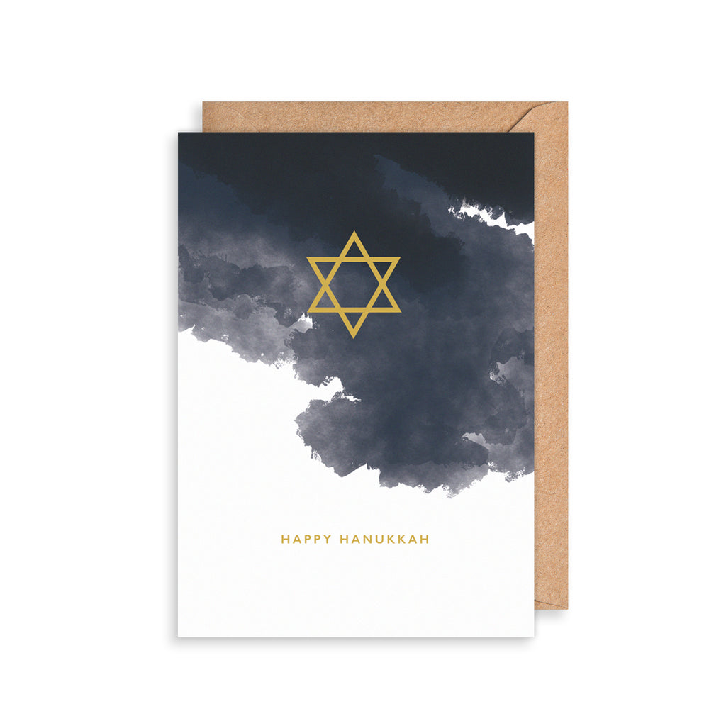 Starry Hanukkah Greetings Card The Art File