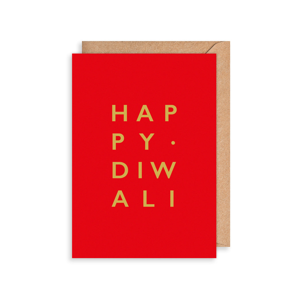 Diwali Gold Greetings Card The Art File