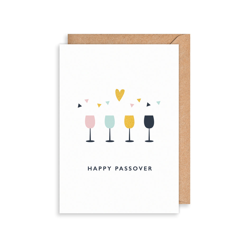 Passover Drinks Greetings Card The Art File