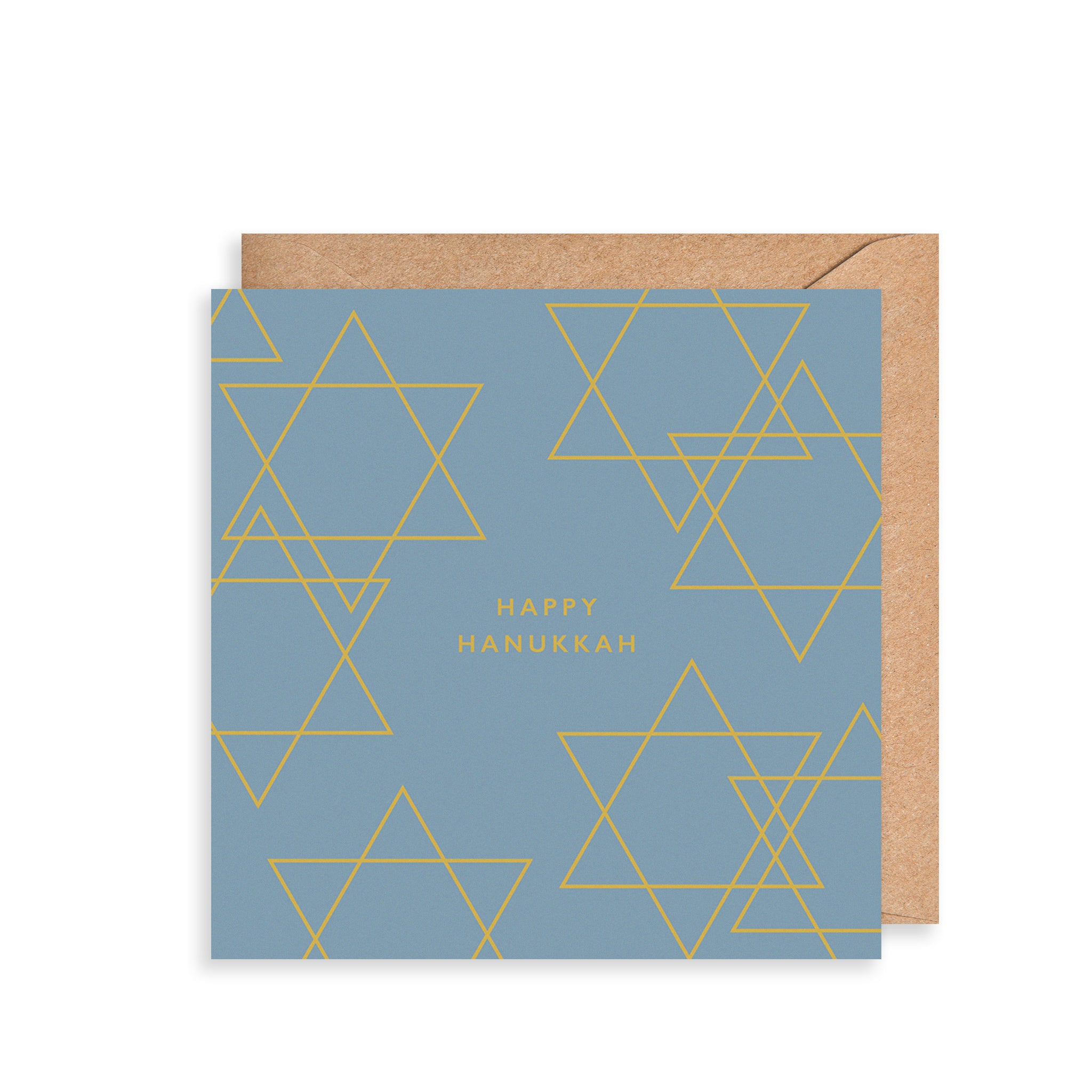 Golden Hanukkah Greetings Card The Art File